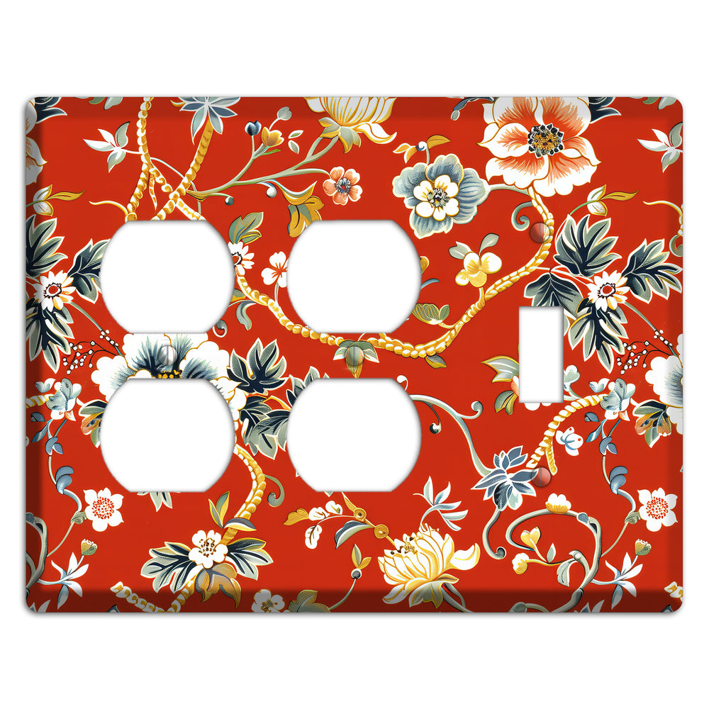 Crimson Garden Reverie 2 Duplex / Toggle Wallplate