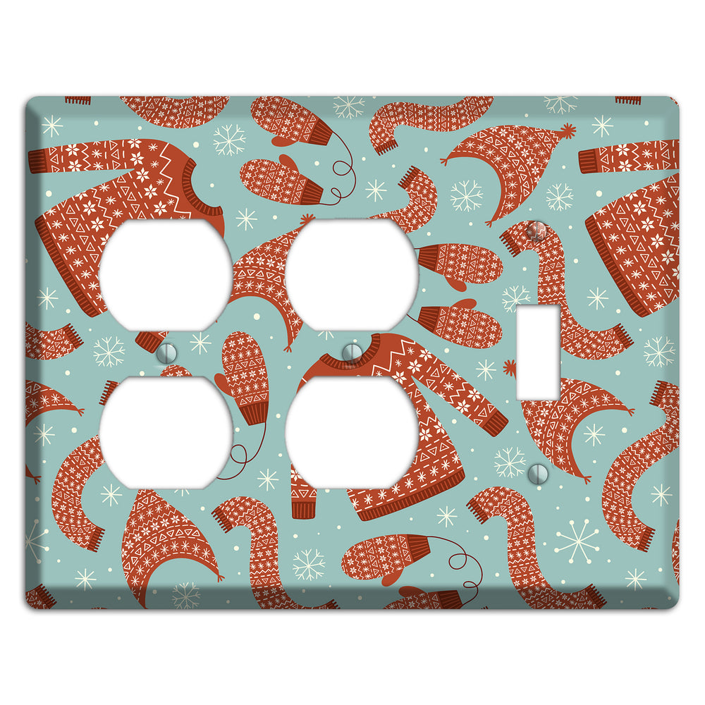 Cozy Knits & Mittens 2 Duplex / Toggle Wallplate