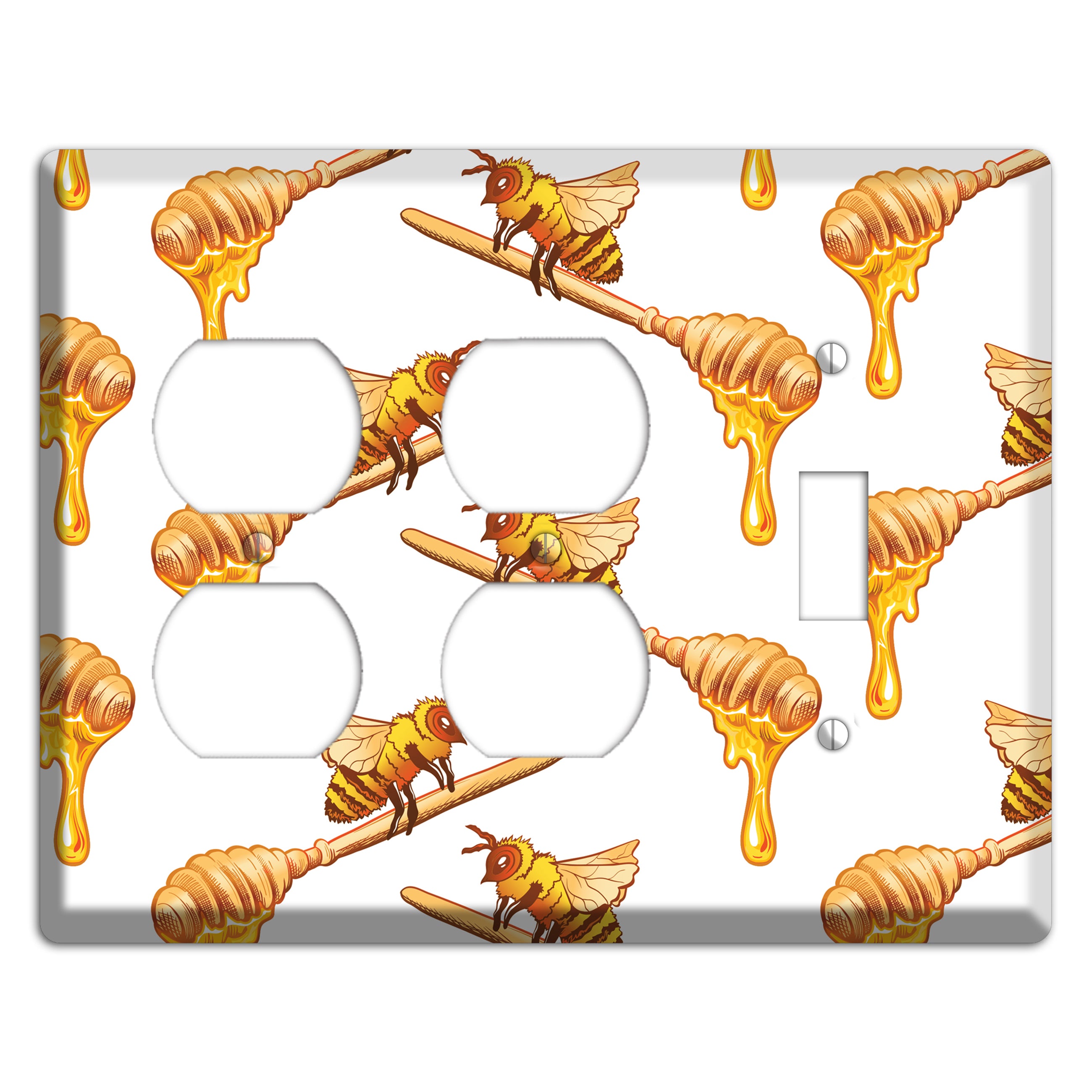 Honey Dipper Scatter 2 Duplex / Toggle Wallplate