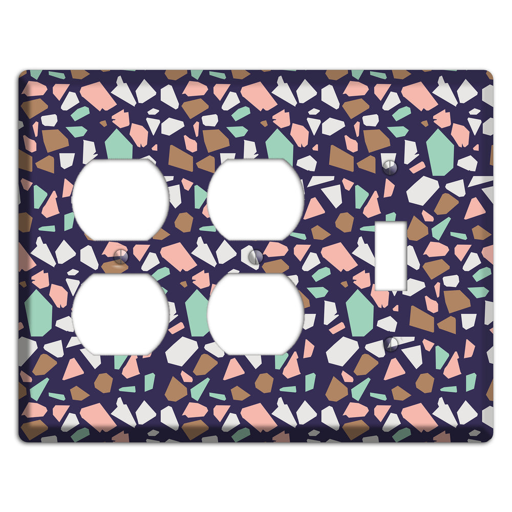 Midnight Mosaic 2 Duplex / Toggle Wallplate