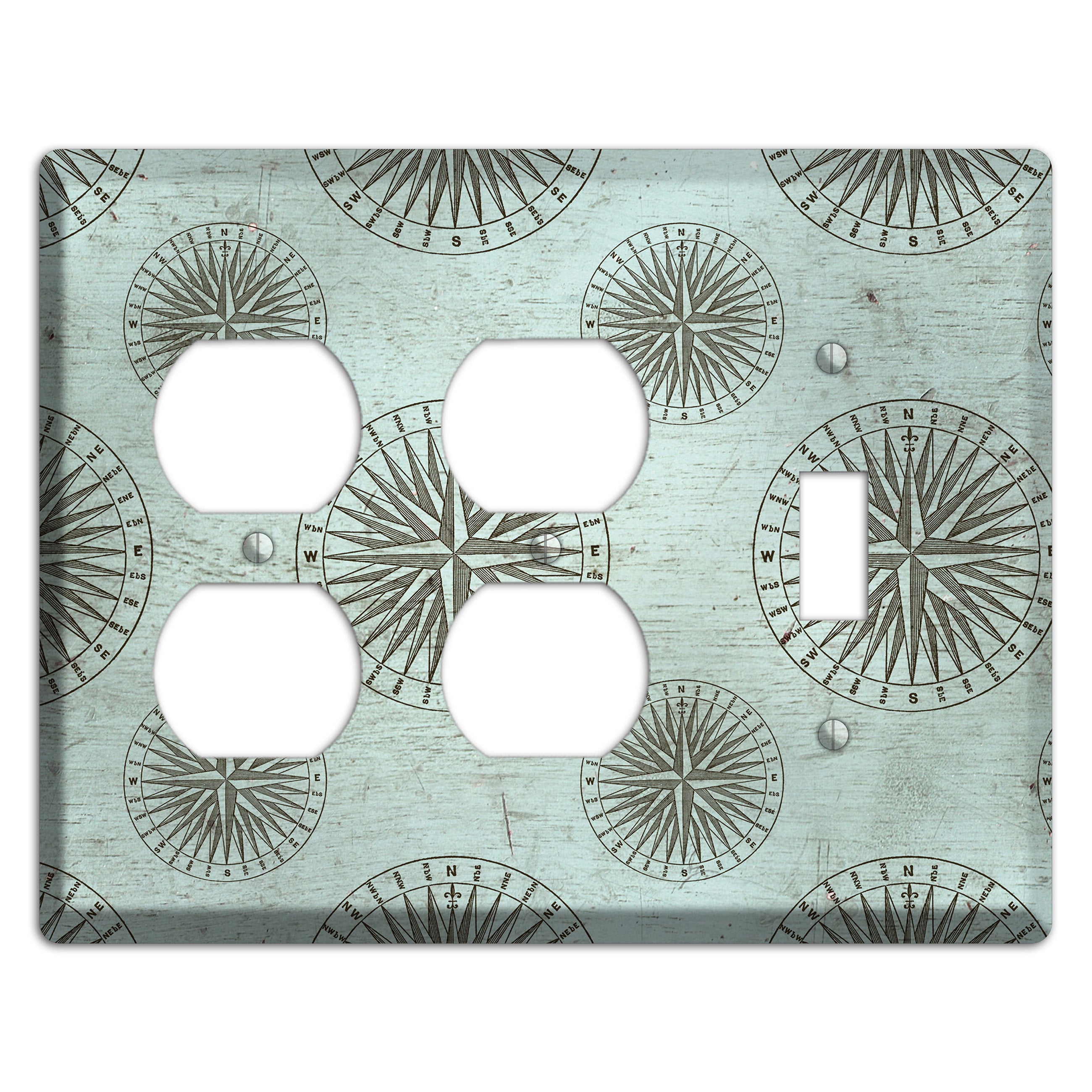 Compass & Current 2 Duplex / Toggle Wallplate