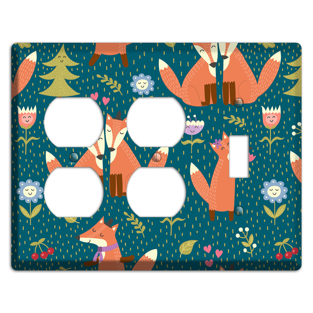 Fox Garden Love 2 Duplex / Toggle Wallplate