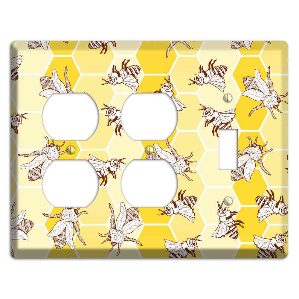 Hive & Wing 2 Duplex / Toggle Wallplate