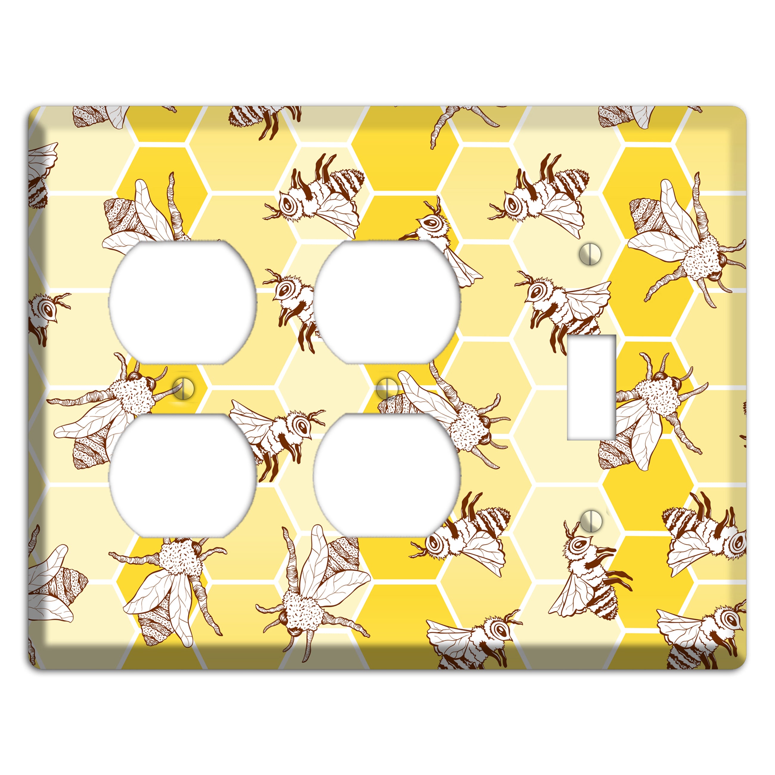 Hive & Wing 2 Duplex / Toggle Wallplate