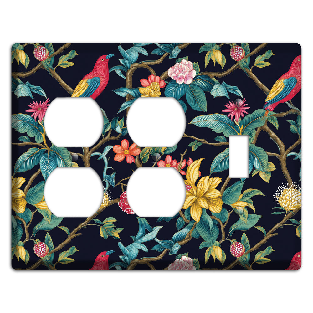 Scarlet Perch 2 Duplex / Toggle Wallplate