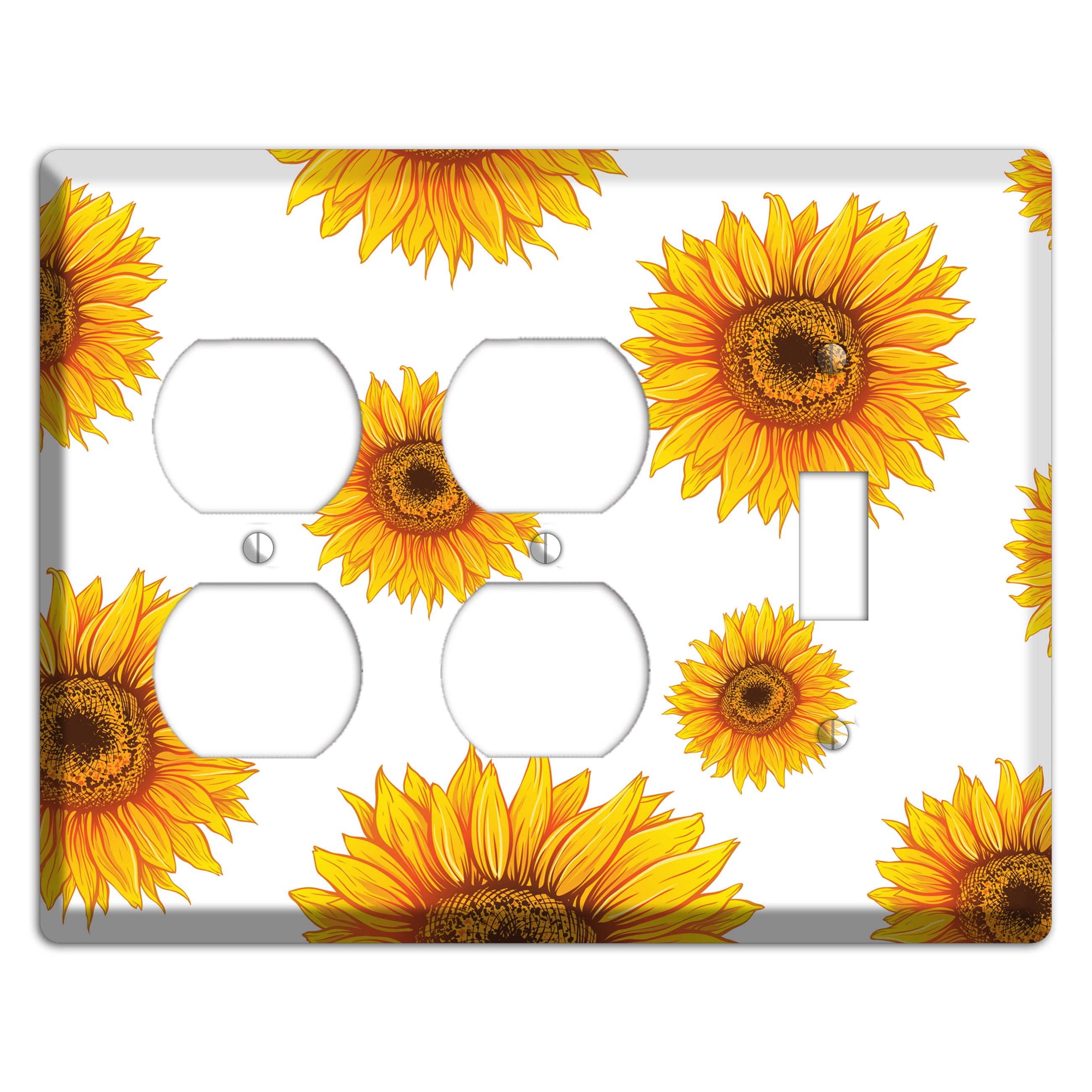 Solar Bloom Scatter 2 Duplex / Toggle Wallplate