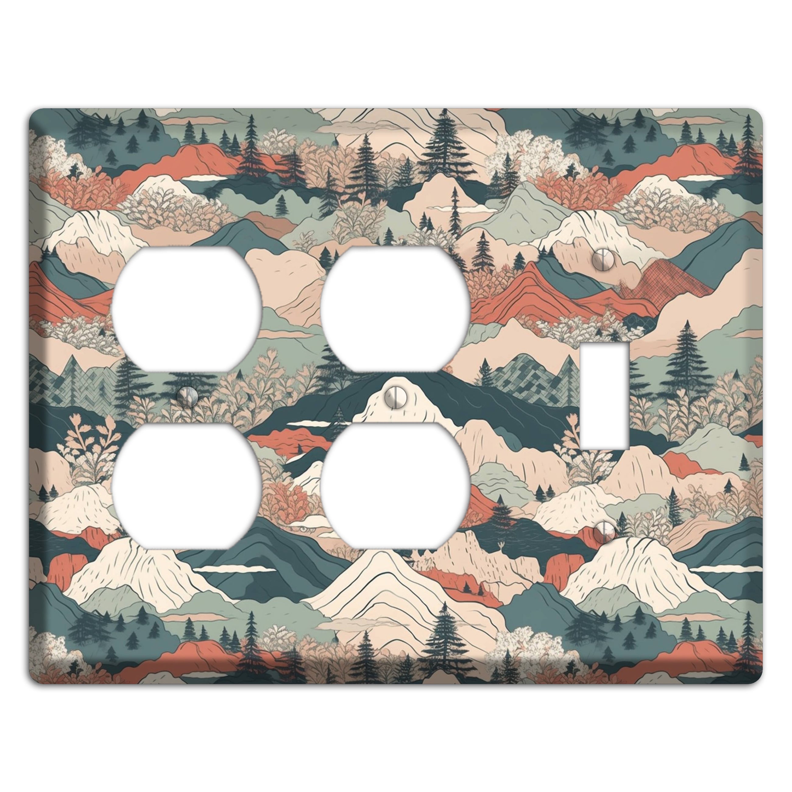 Alpine Paper Trail 2 Duplex / Toggle Wallplate