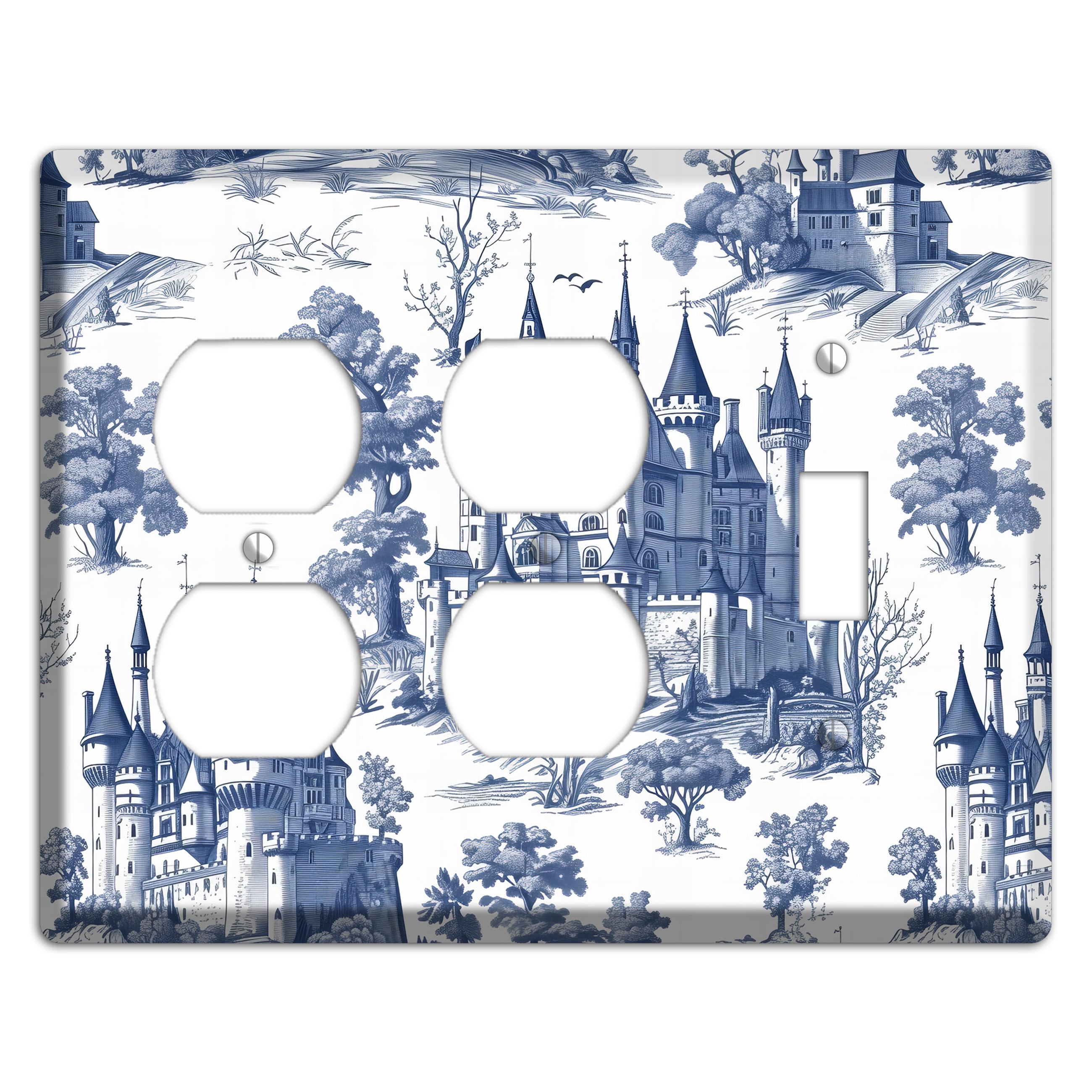 Fortress & Fog 2 Duplex / Toggle Wallplate