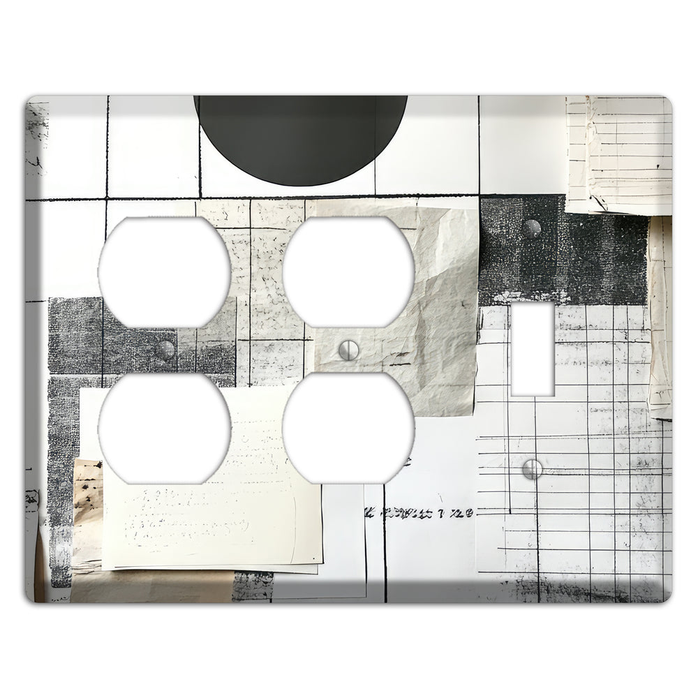 Paper & Memory 2 Duplex / Toggle Wallplate