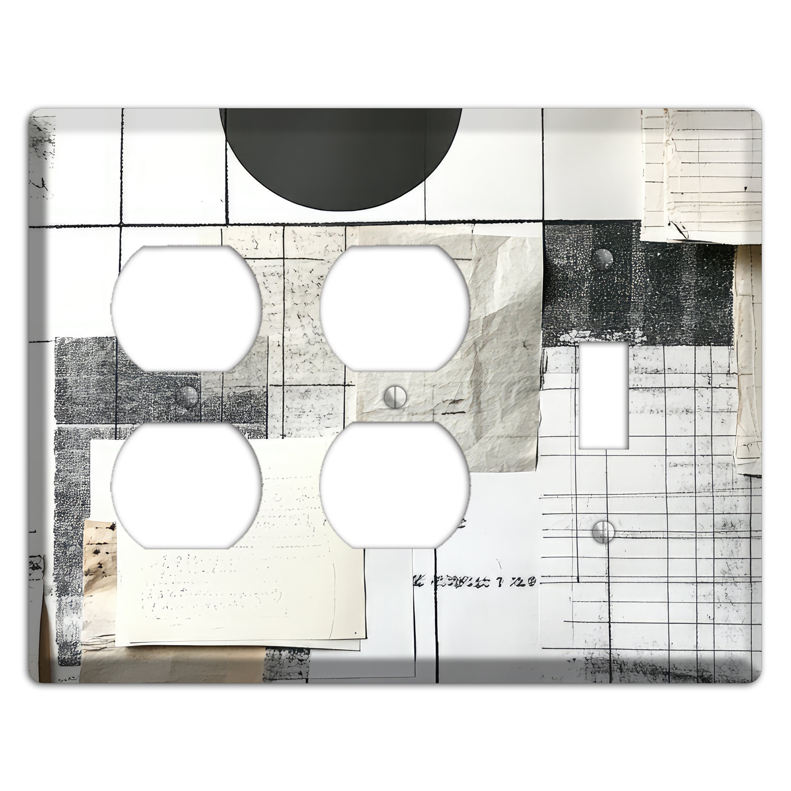 Paper & Memory 2 Duplex / Toggle Wallplate
