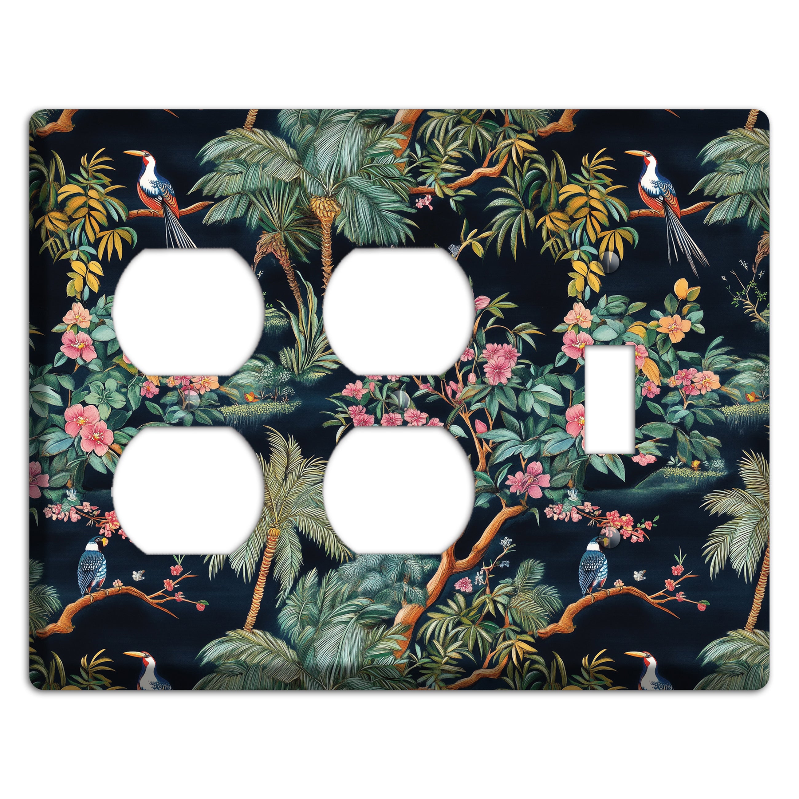 Jungle Nocturne 2 Duplex / Toggle Wallplate