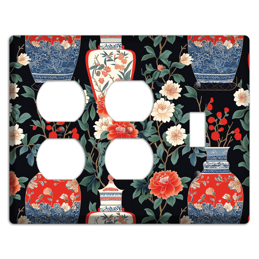 Porcelain Garden Dusk 2 Duplex / Toggle Wallplate