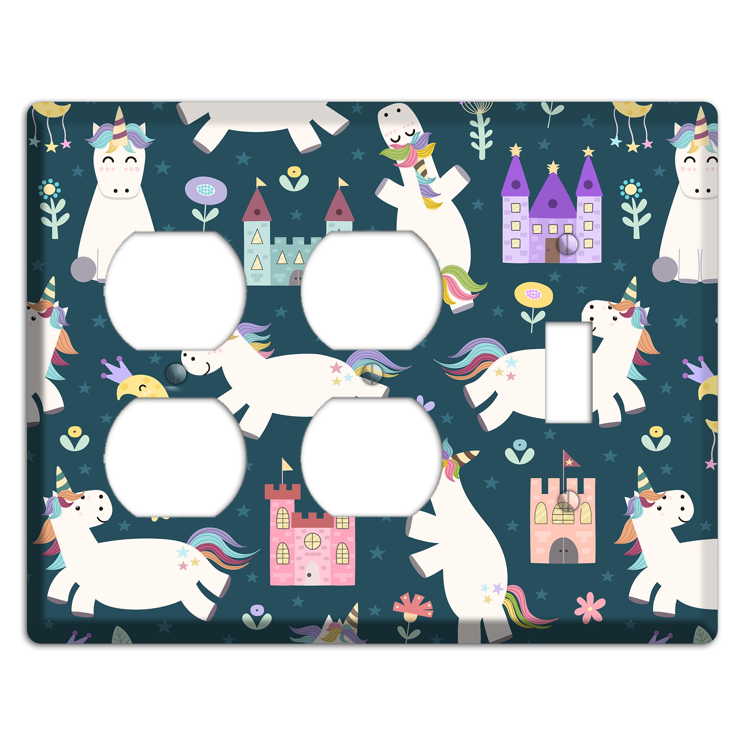 Unicorn Kingdom 2 Duplex / Toggle Wallplate