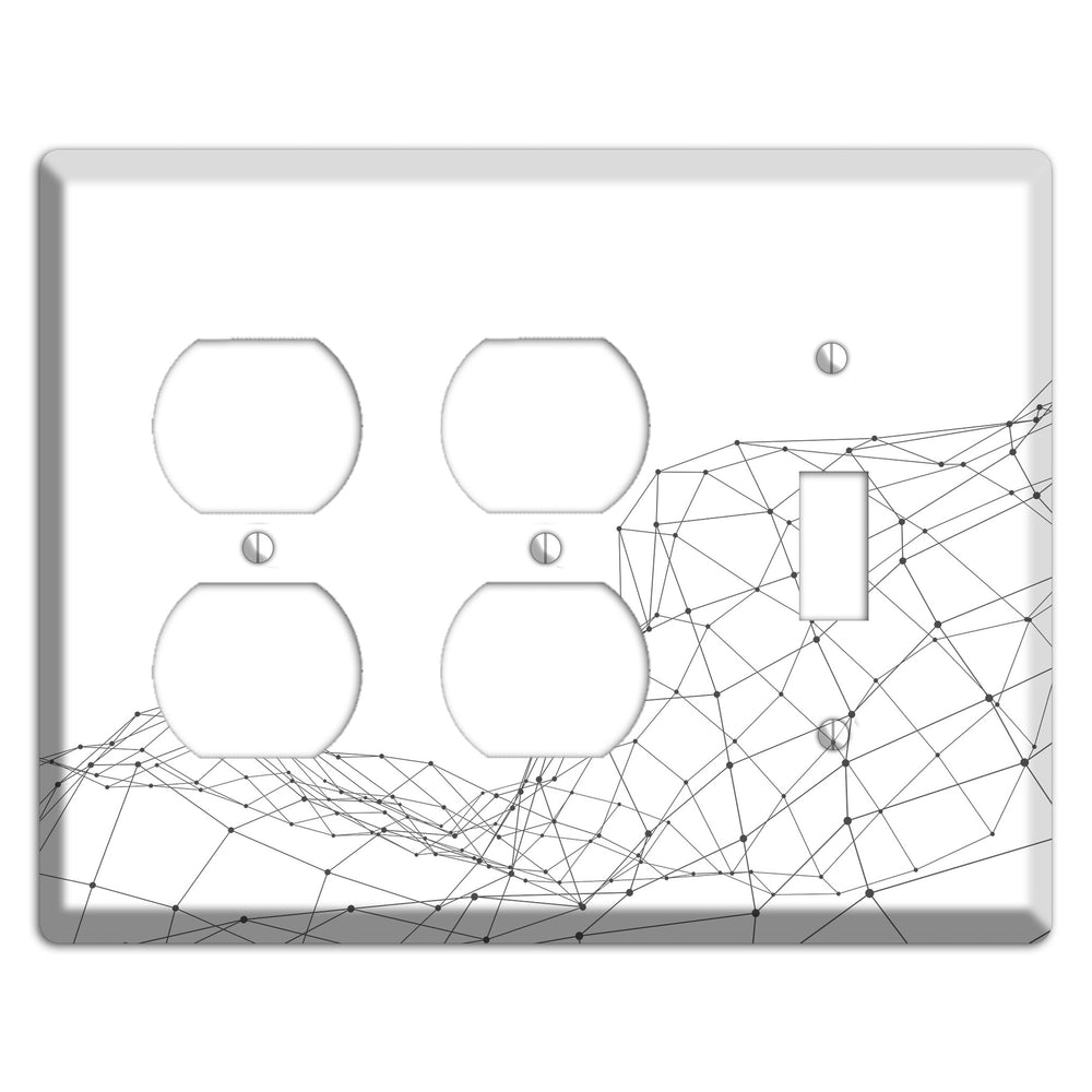 Lattice Wave Surge 2 Duplex / Toggle Wallplate