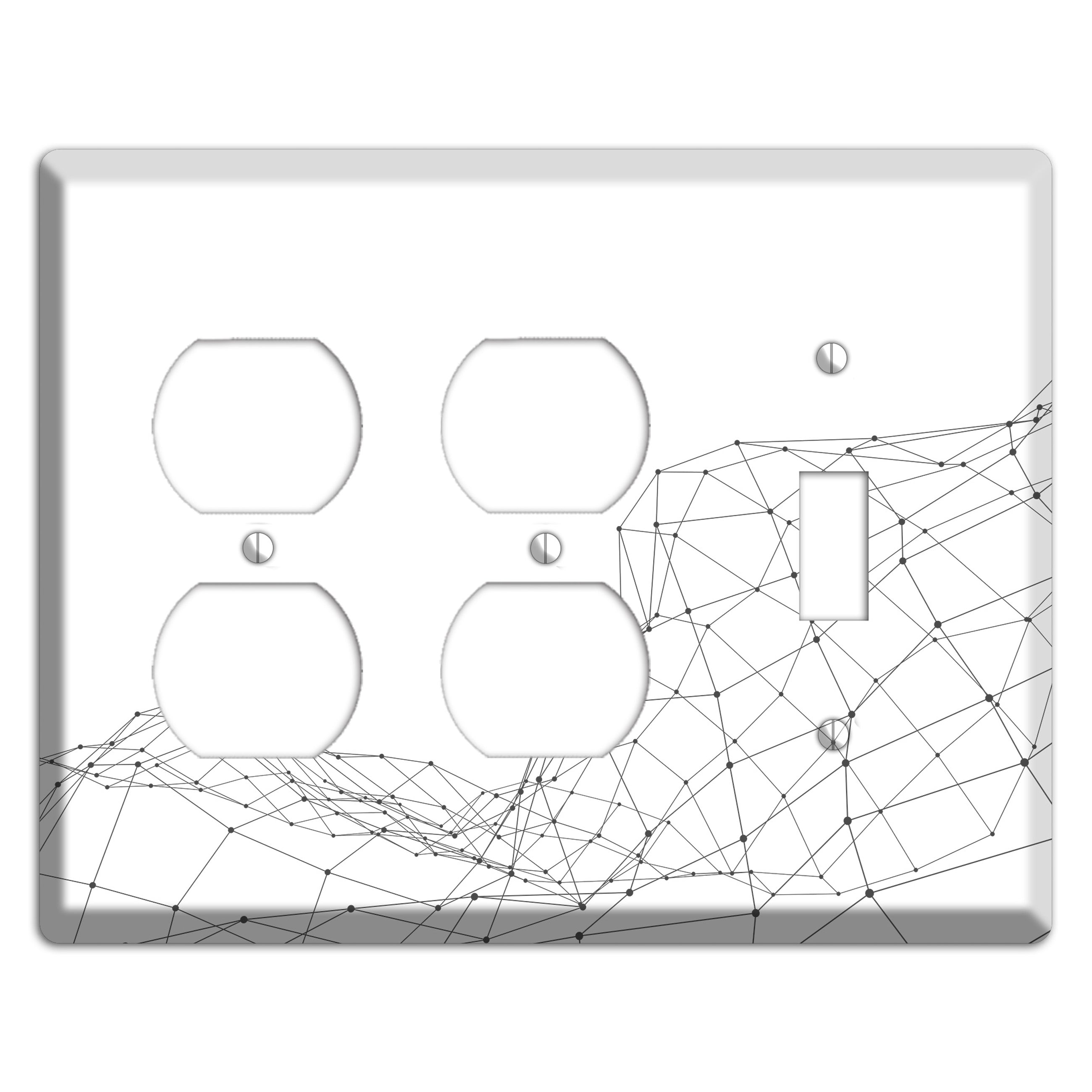 Lattice Wave Surge 2 Duplex / Toggle Wallplate
