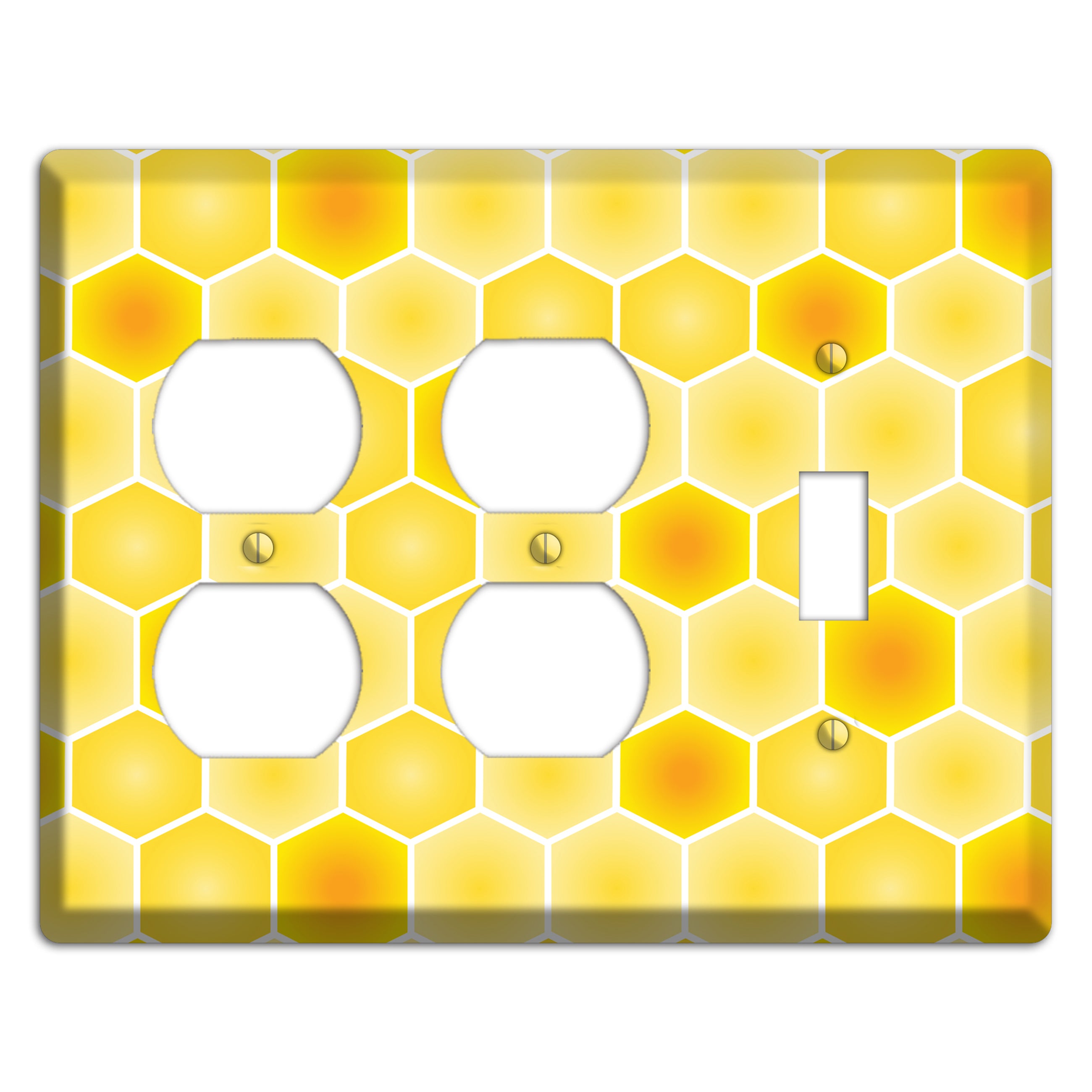Liquid Gold Lattice 2 Duplex / Toggle Wallplate