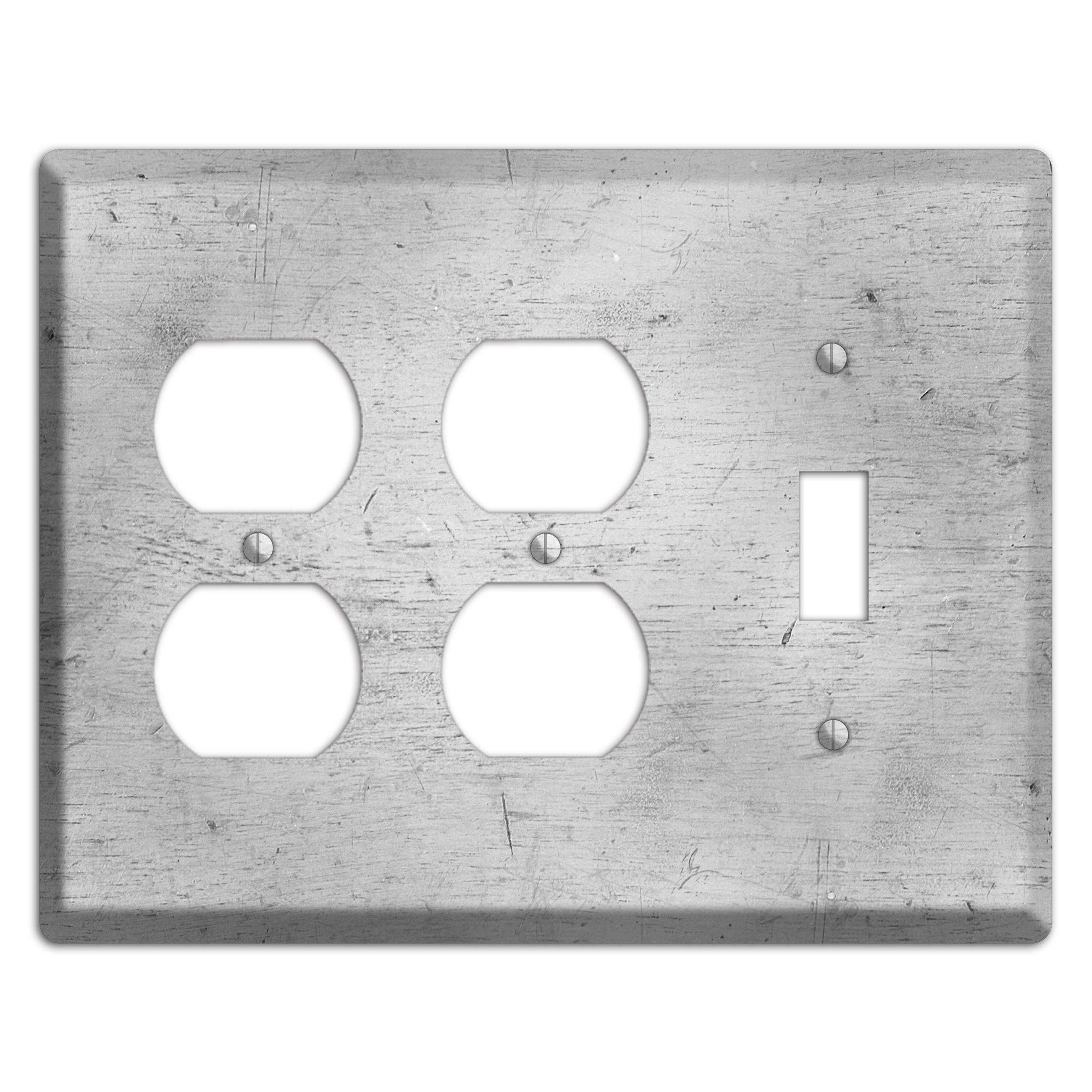 Silver Deck 2 Duplex / Toggle Wallplate