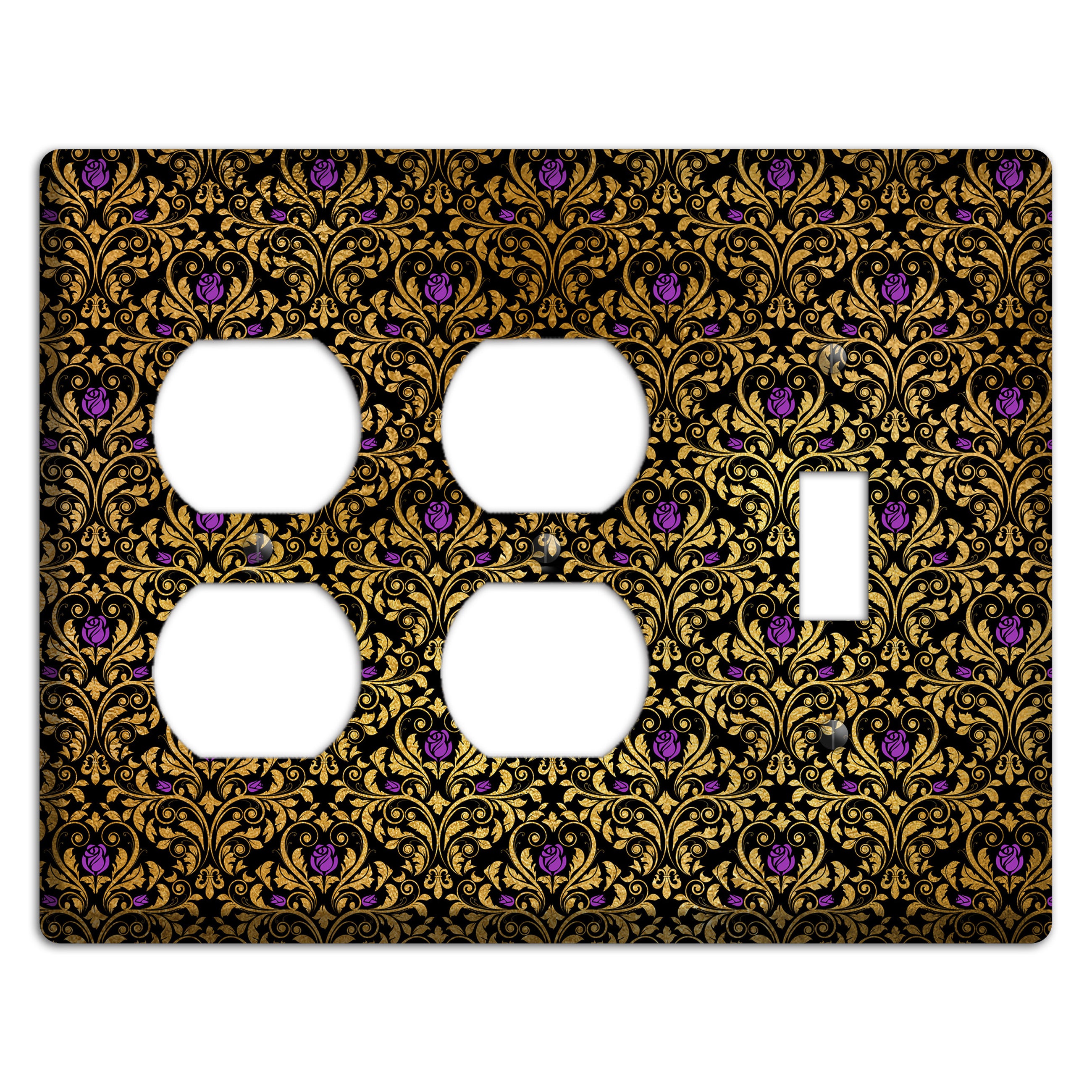 Gilded Masquerade 2 Duplex / Toggle Wallplate