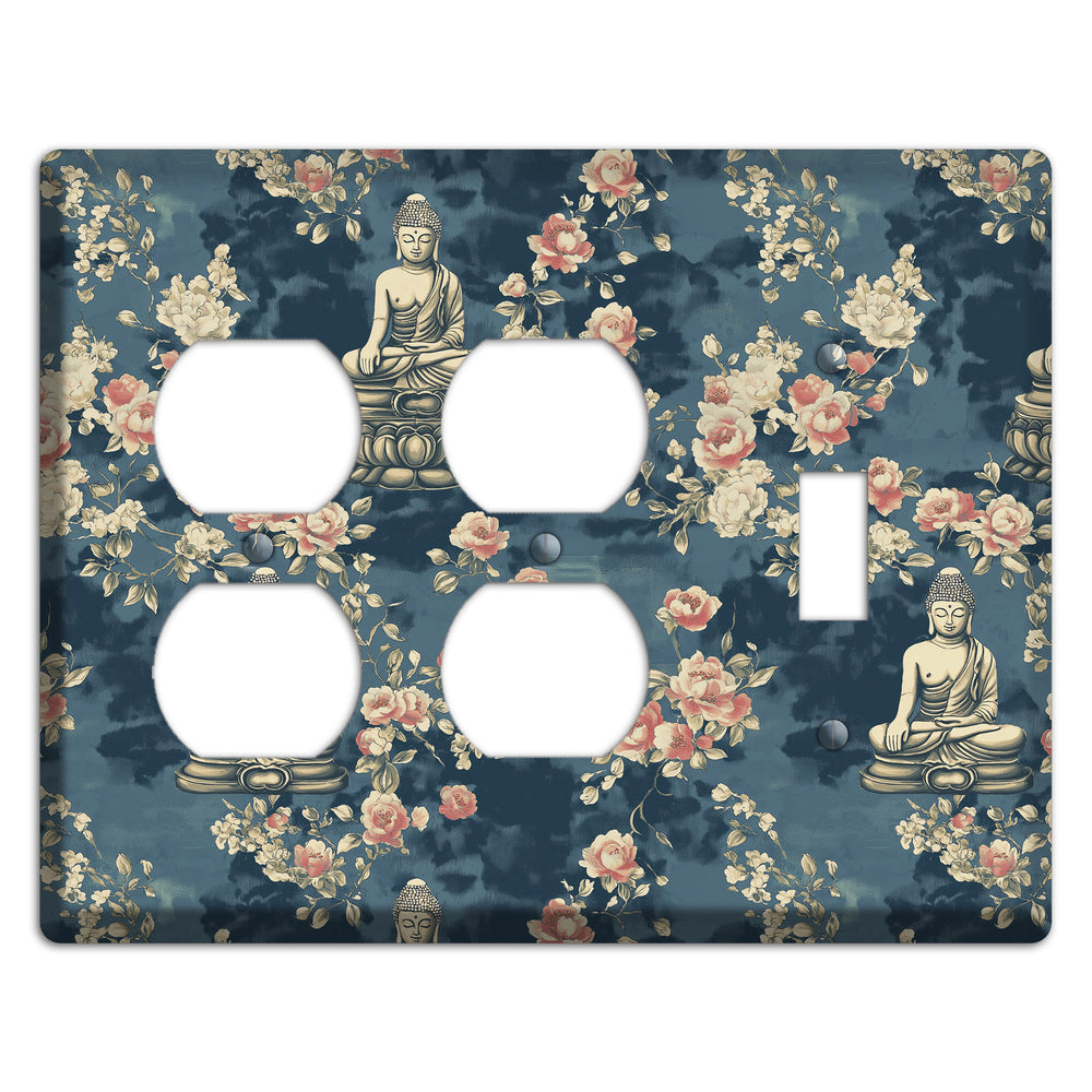 Lotus & Bloom 2 Duplex / Toggle Wallplate