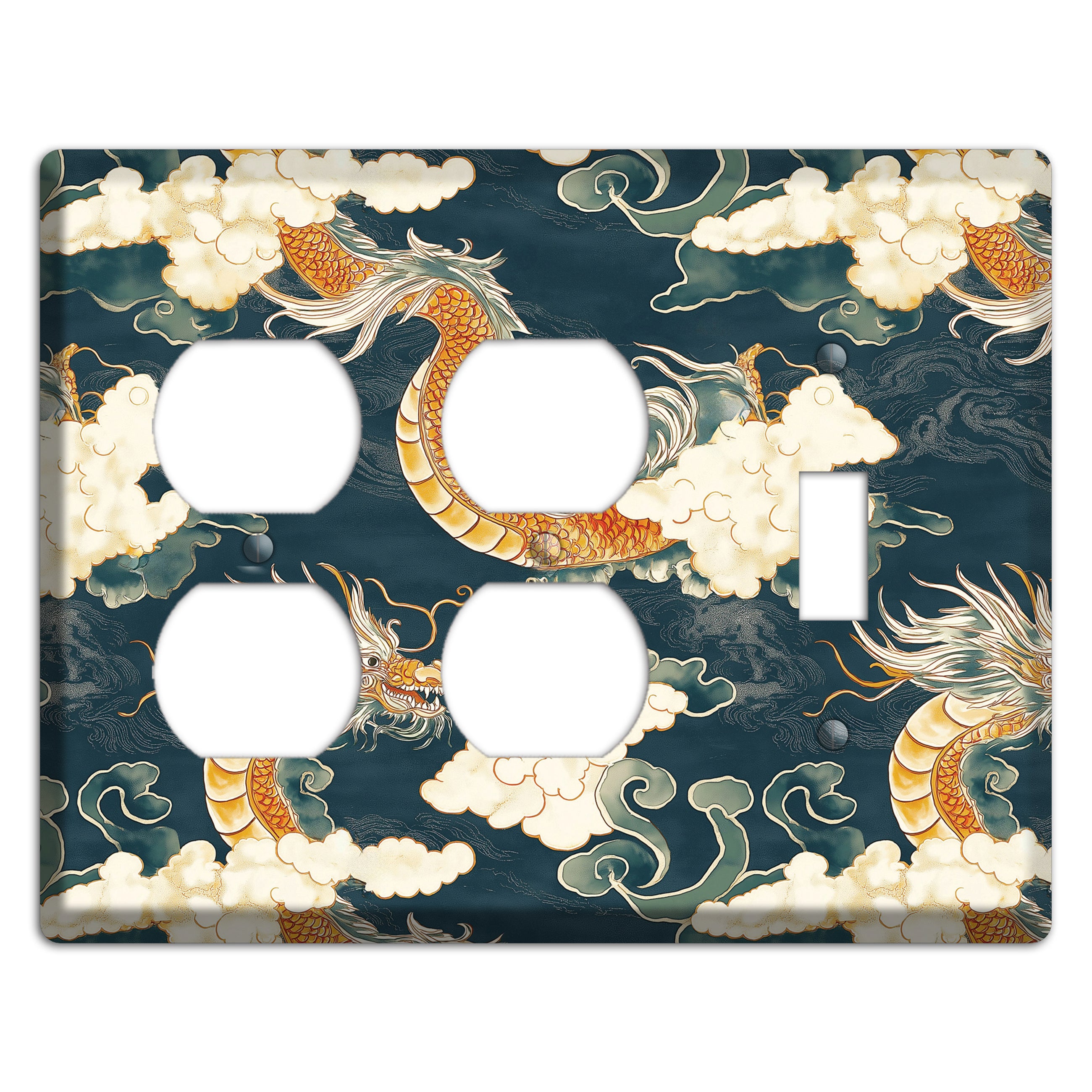 Celestial Serpent Sky 2 Duplex / Toggle Wallplate