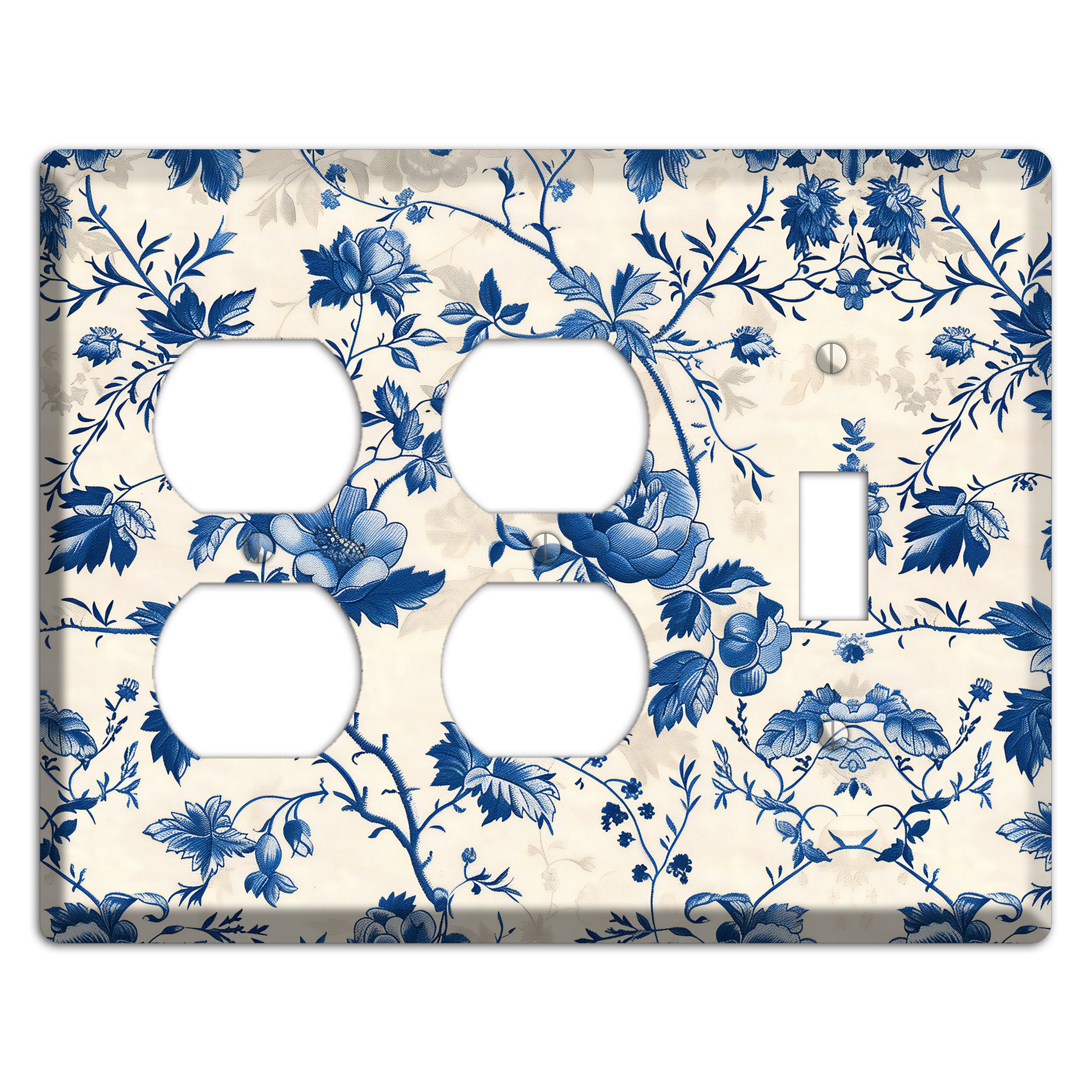 Porcelain Garden Riot 2 Duplex / Toggle Wallplate