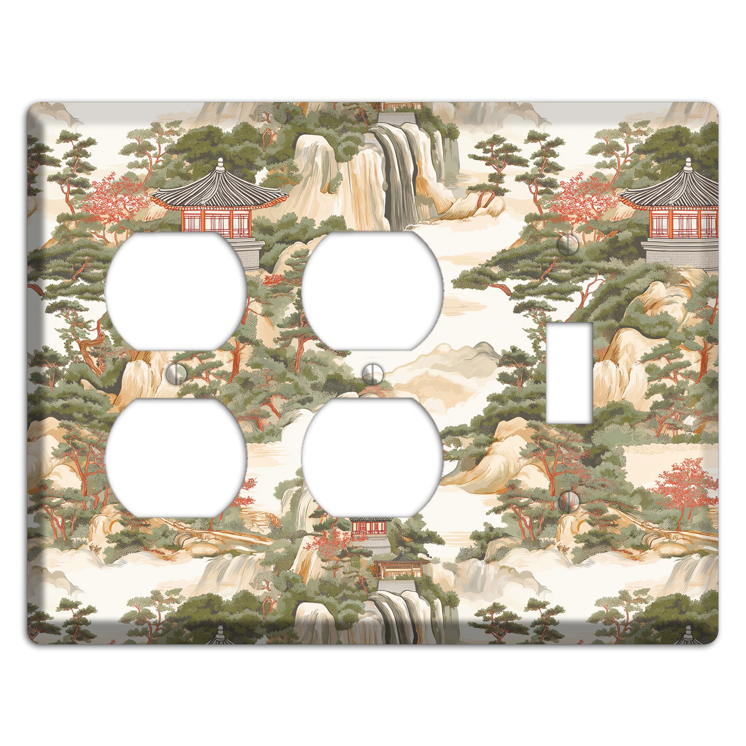Mountain Pavilion Mist 2 Duplex / Toggle Wallplate
