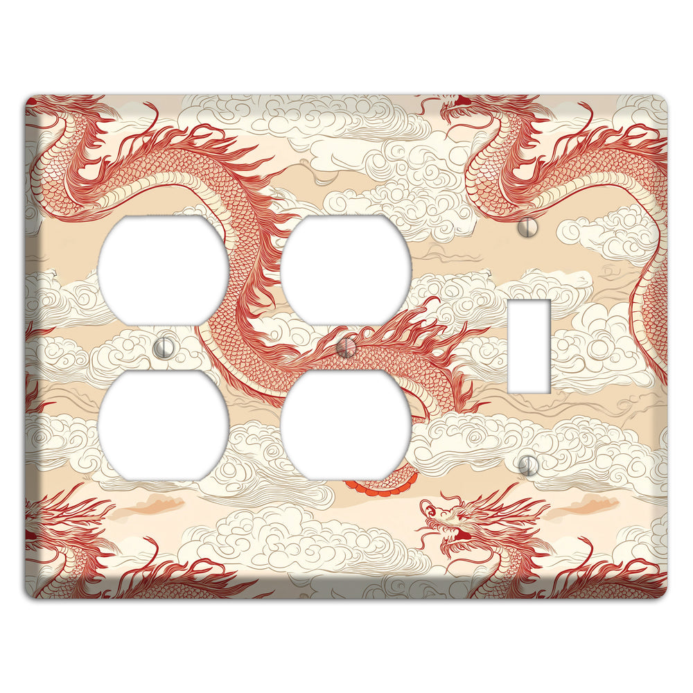 Celestial Dragon Dance 2 Duplex / Toggle Wallplate