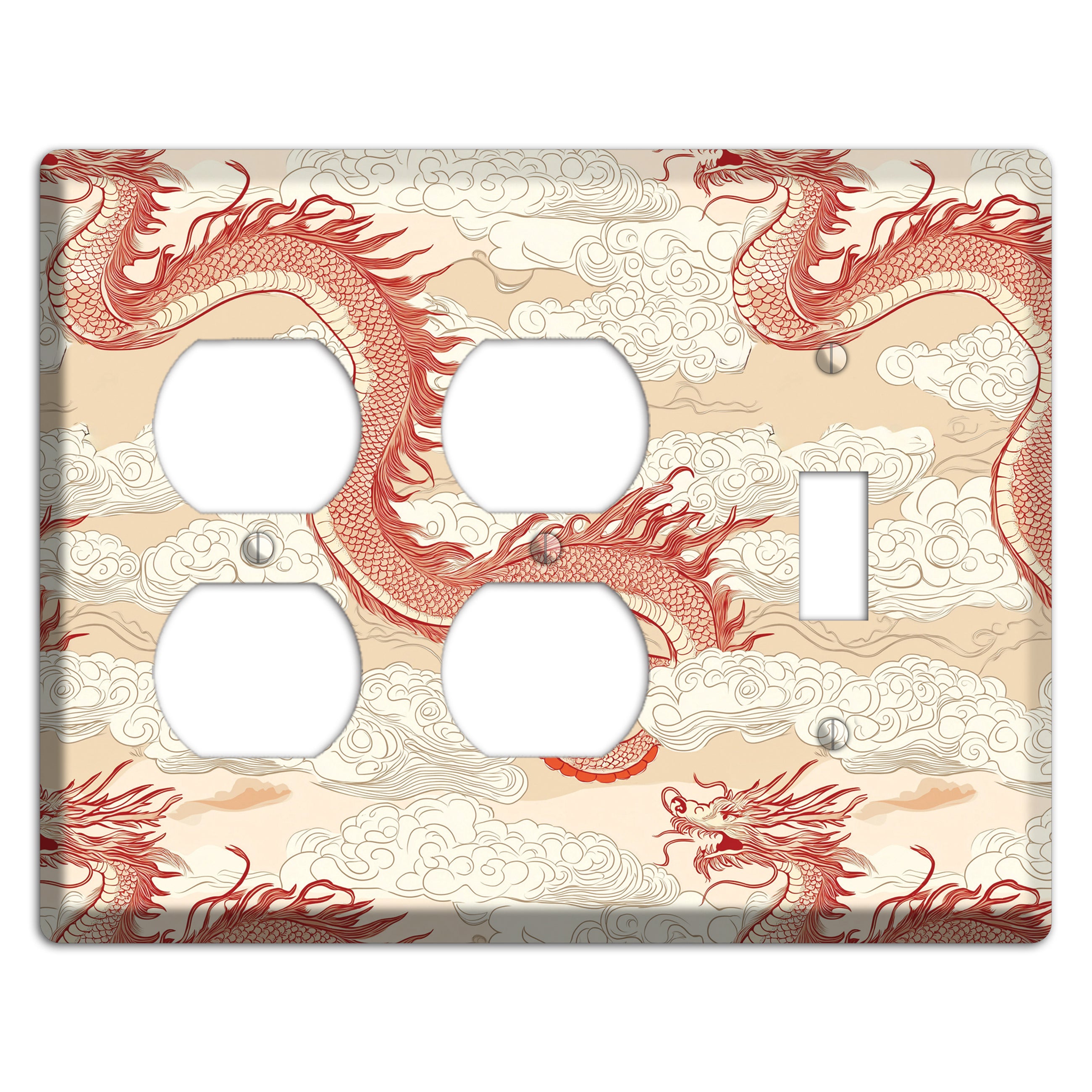 Celestial Dragon Dance 2 Duplex / Toggle Wallplate