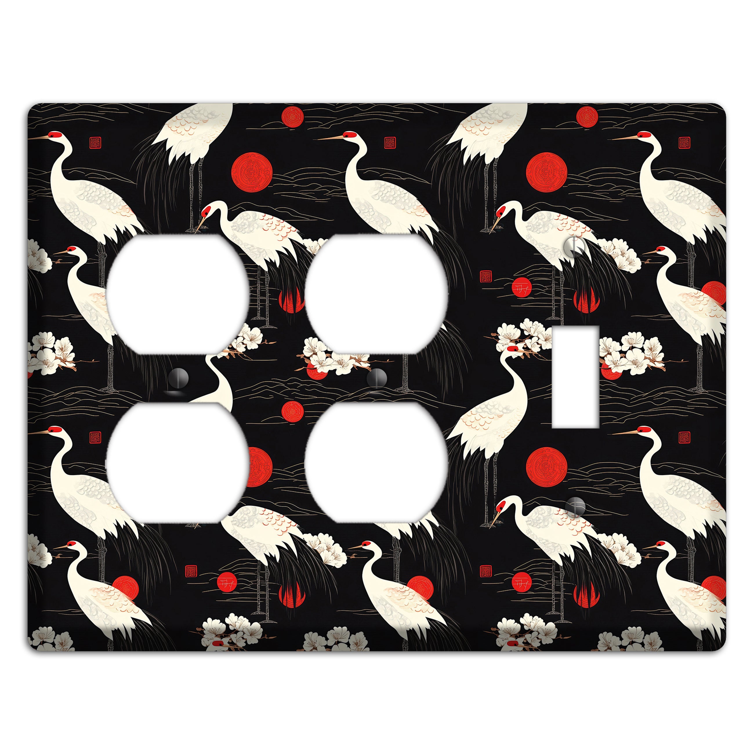 Obsidian Sun Vigil 2 Duplex / Toggle Wallplate