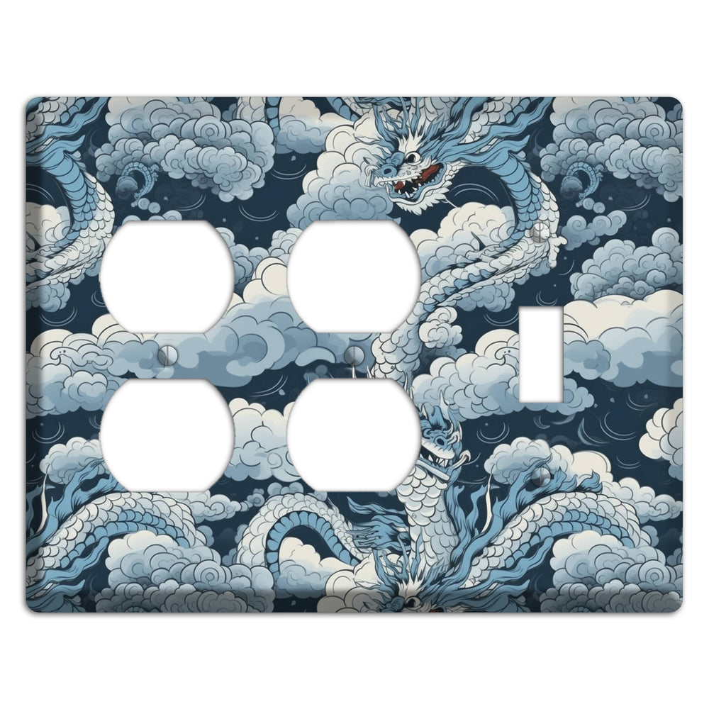 Storm Serpent Rising 2 Duplex / Toggle Wallplate