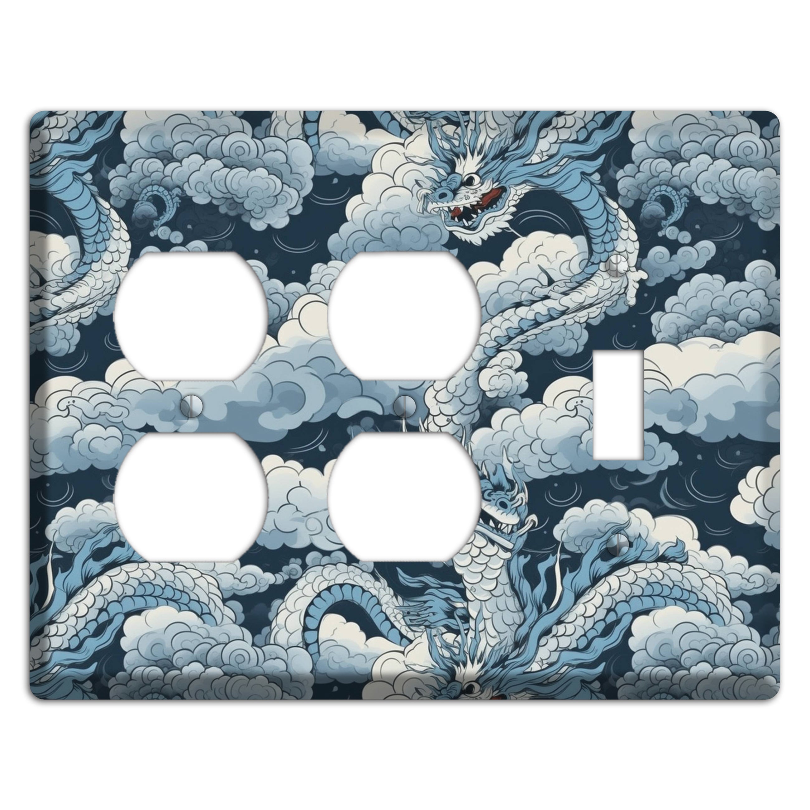 Storm Serpent Rising 2 Duplex / Toggle Wallplate