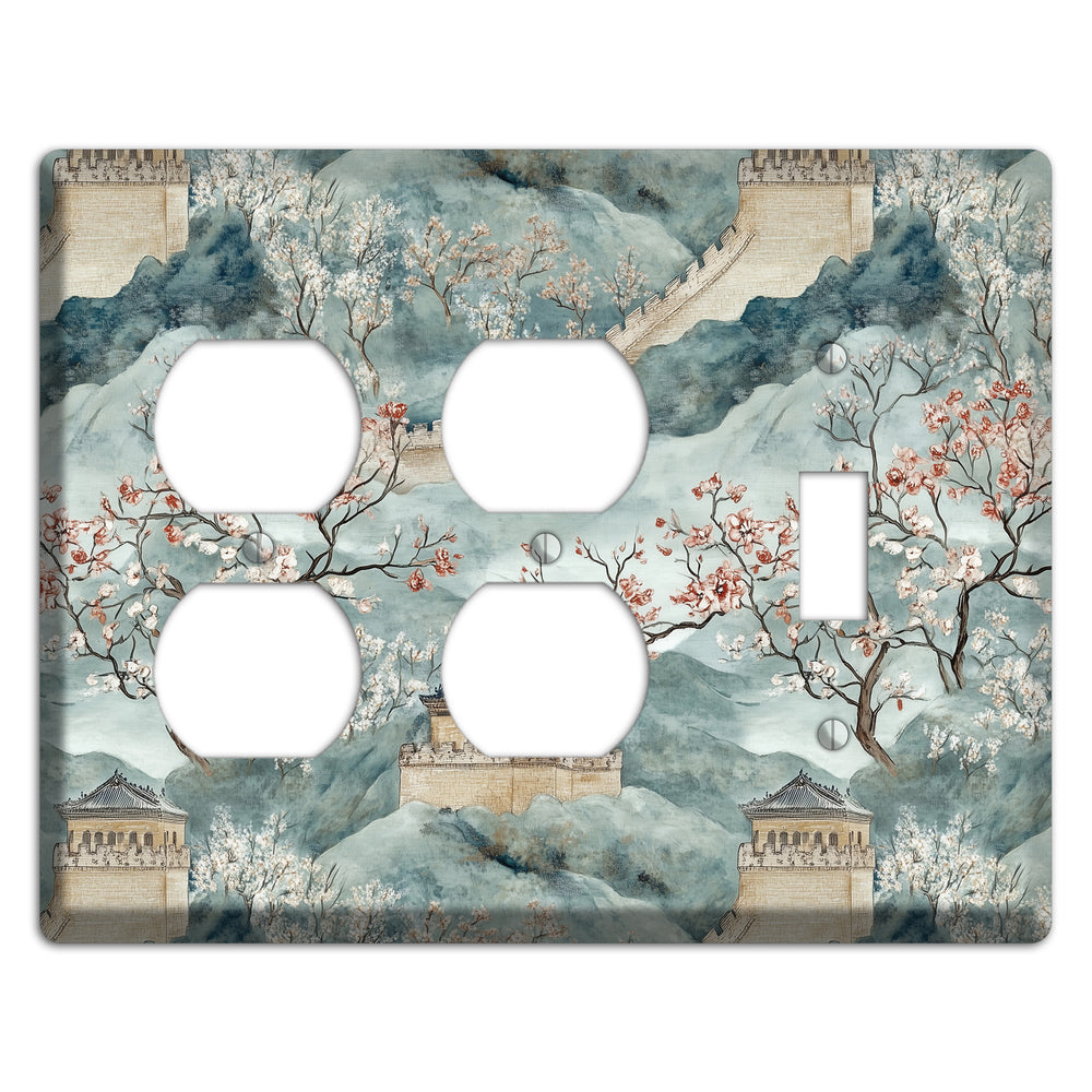 Rampart & Blossom 2 Duplex / Toggle Wallplate
