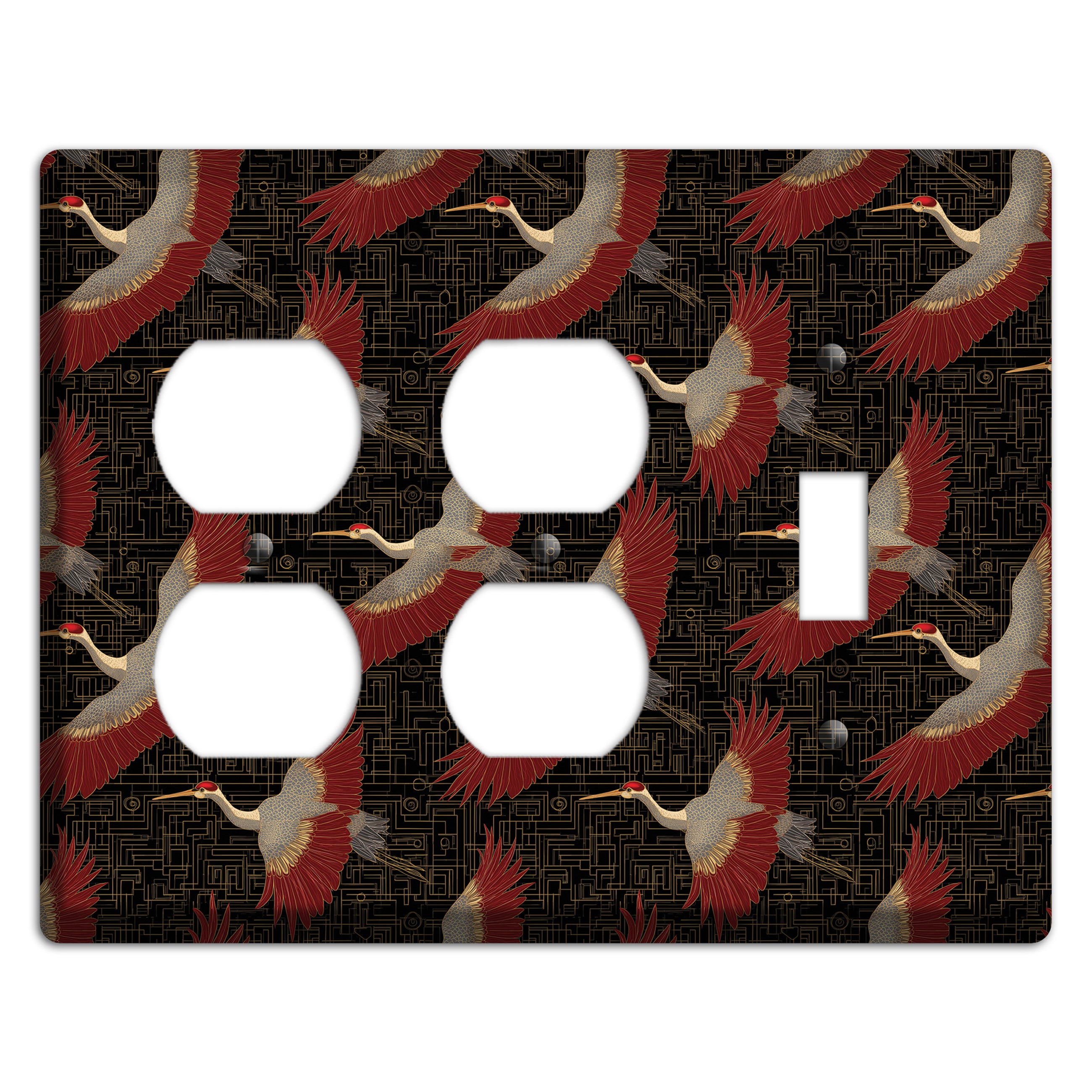Scarlet Circuit Flight 2 Duplex / Toggle Wallplate
