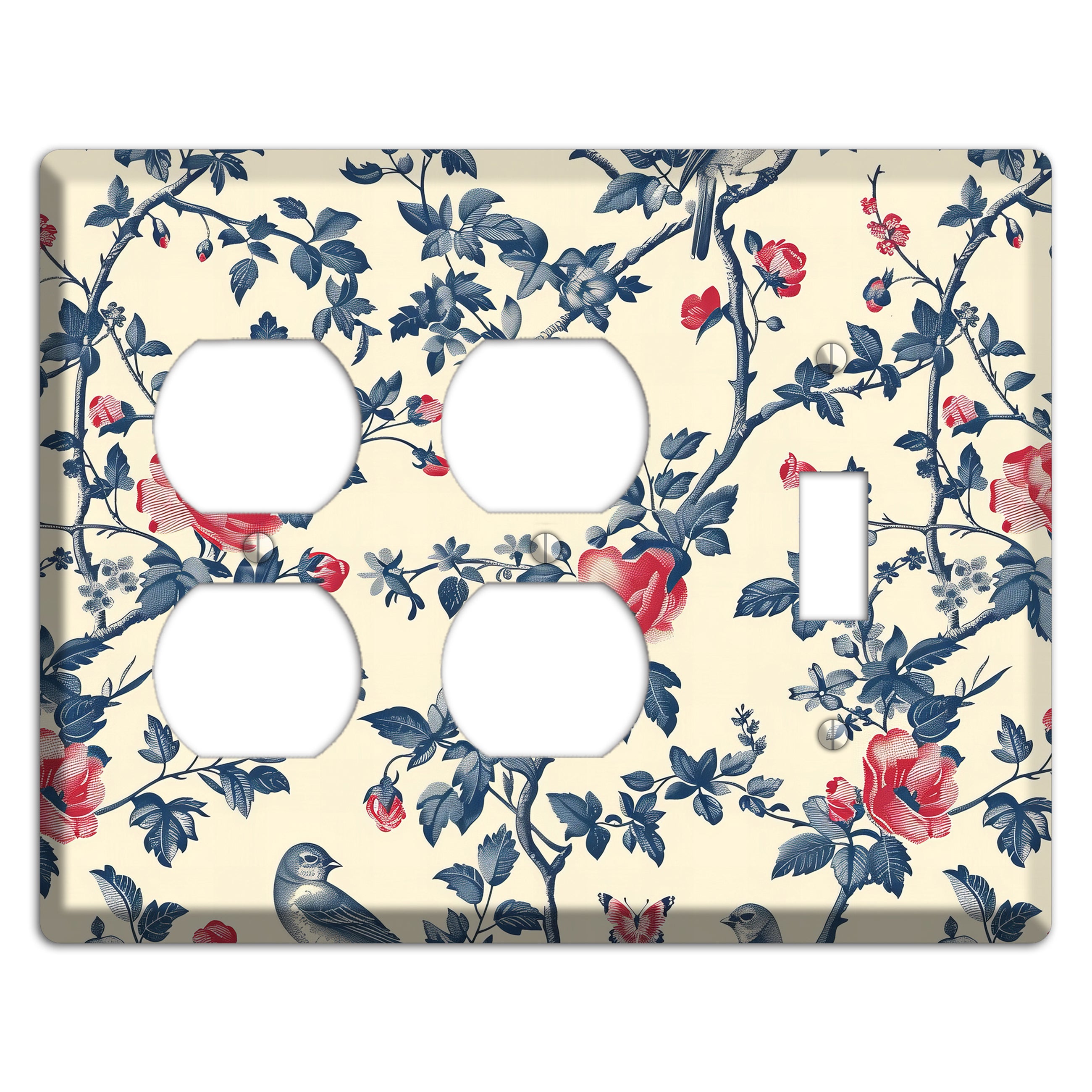 Songbirds & Thorns 2 Duplex / Toggle Wallplate