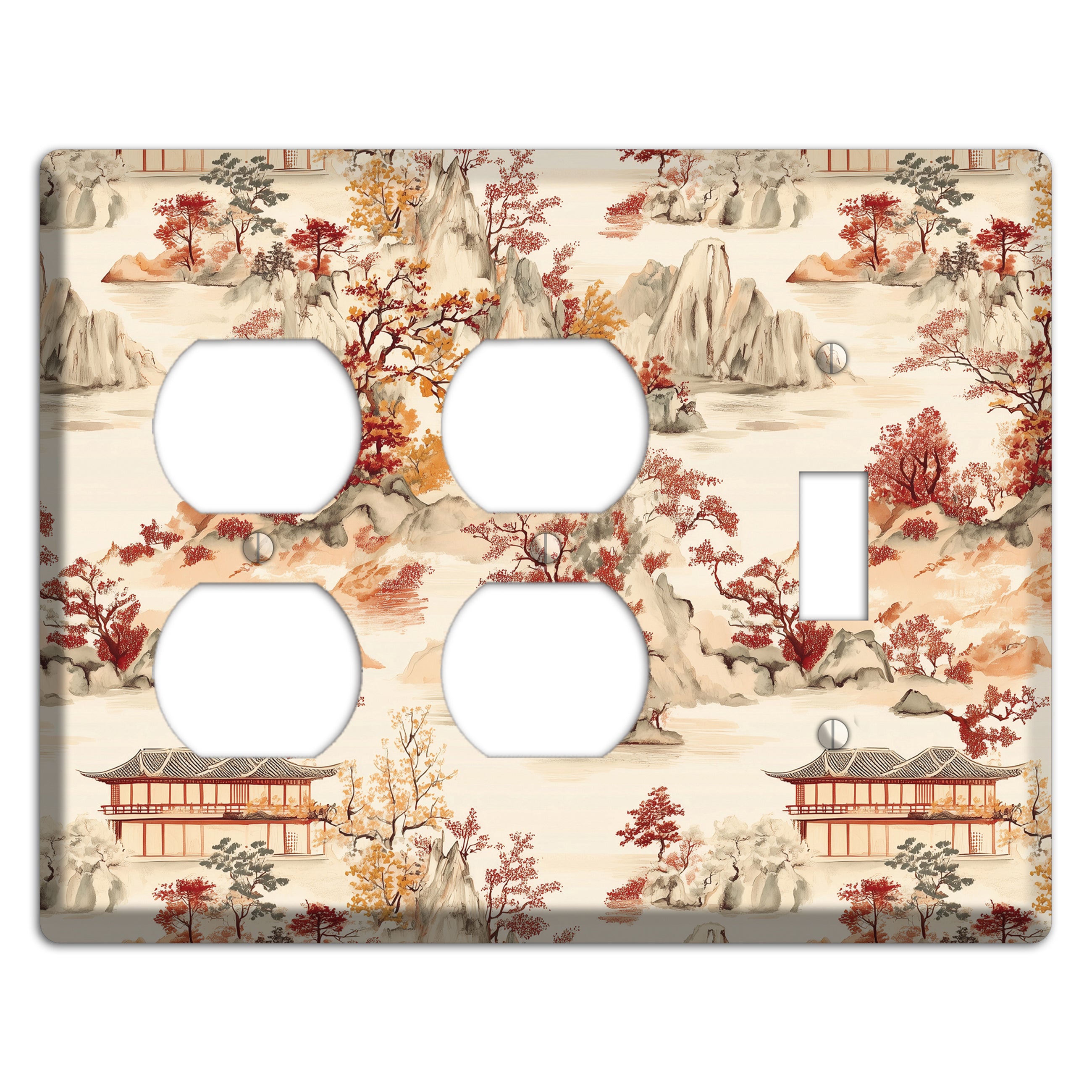 Mountain Autumn Reverie 2 Duplex / Toggle Wallplate