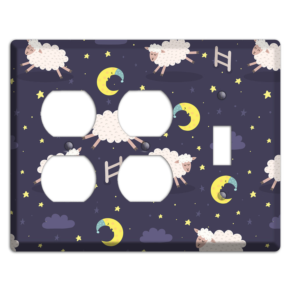 Counting Sheep 2 Duplex / Toggle Wallplate