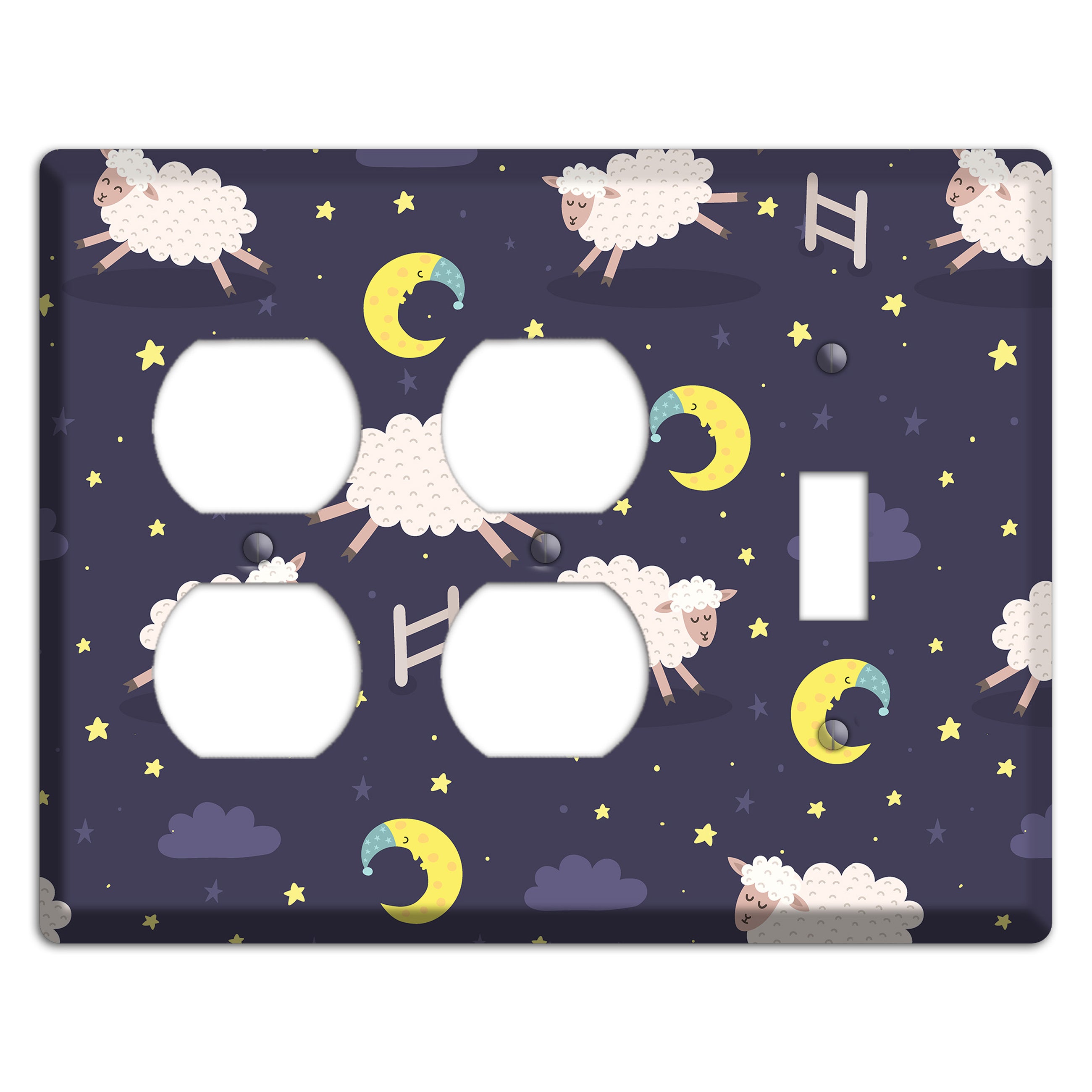 Counting Sheep 2 Duplex / Toggle Wallplate
