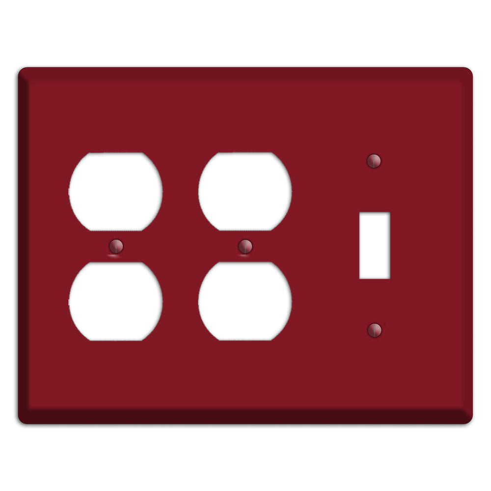 Baxter Burgundy Wine 2 Duplex / Toggle Wallplate