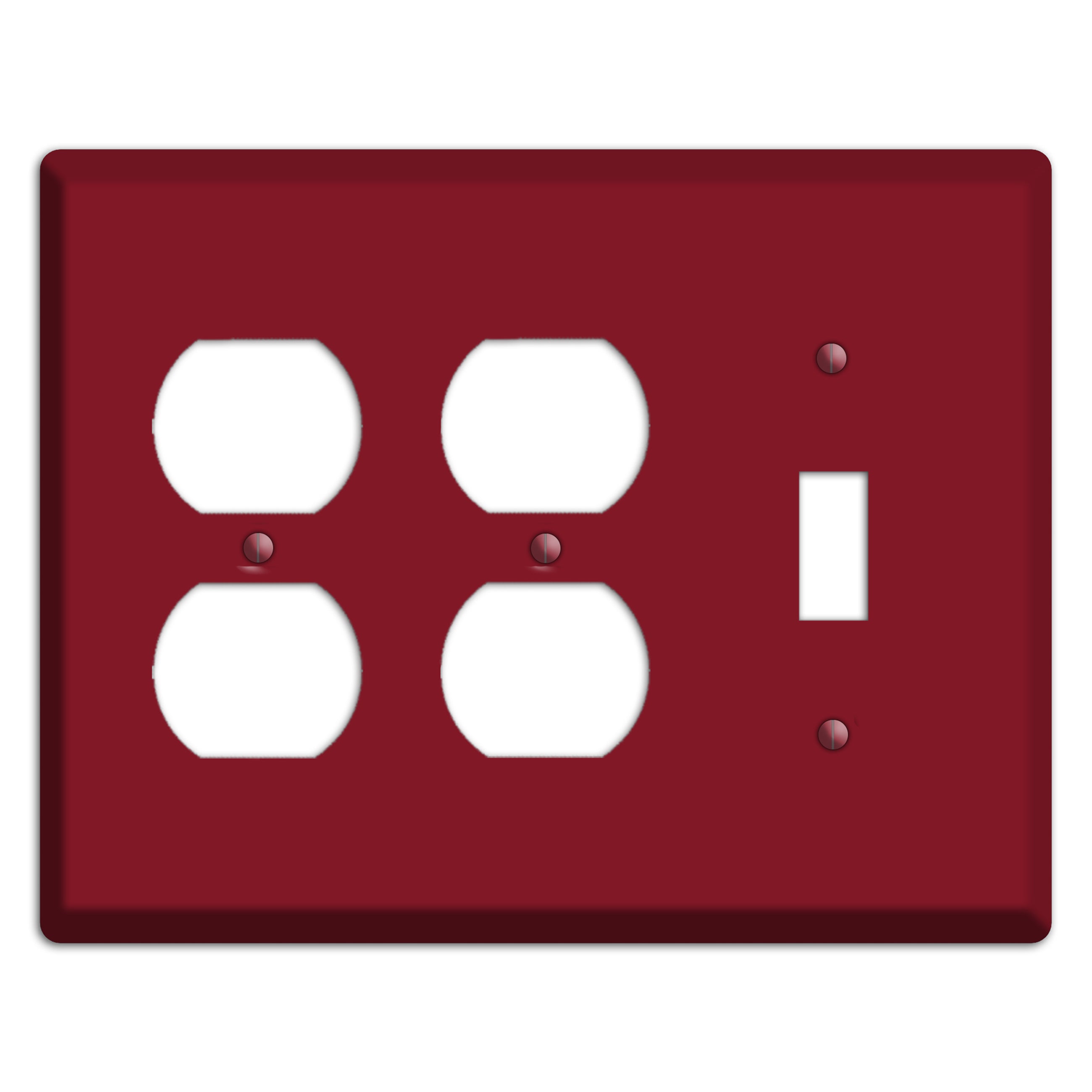 Baxter Burgundy Wine 2 Duplex / Toggle Wallplate