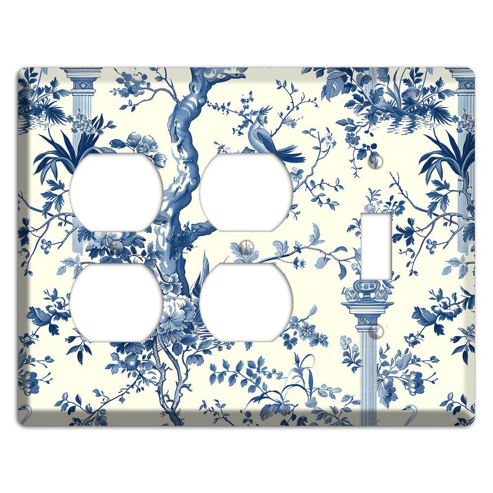 Pagoda & Plume 2 Duplex / Toggle Wallplate