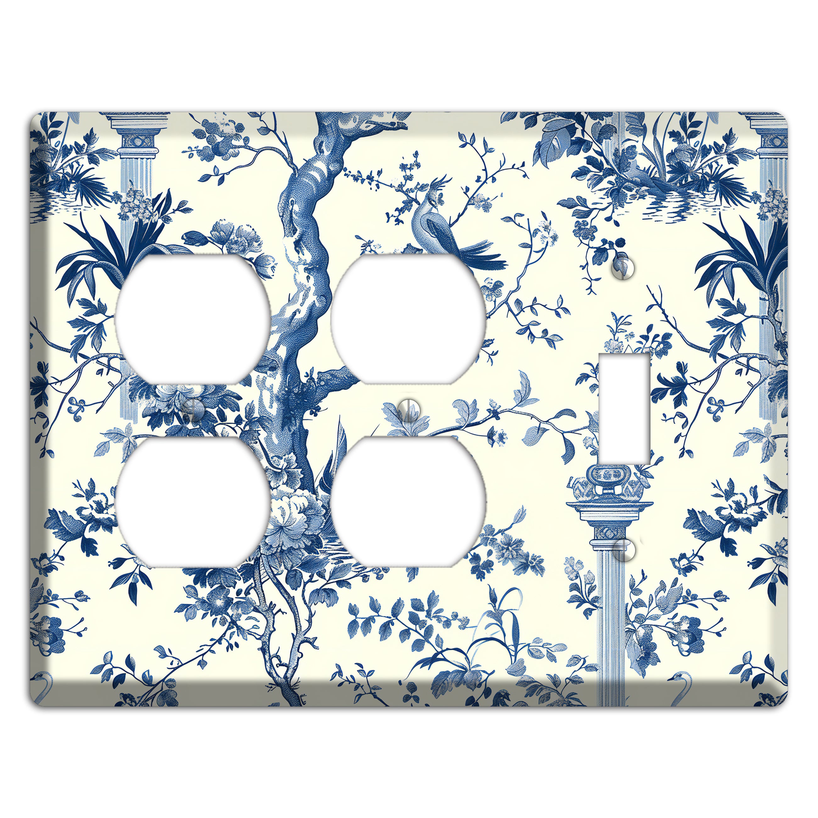 Pagoda & Plume 2 Duplex / Toggle Wallplate