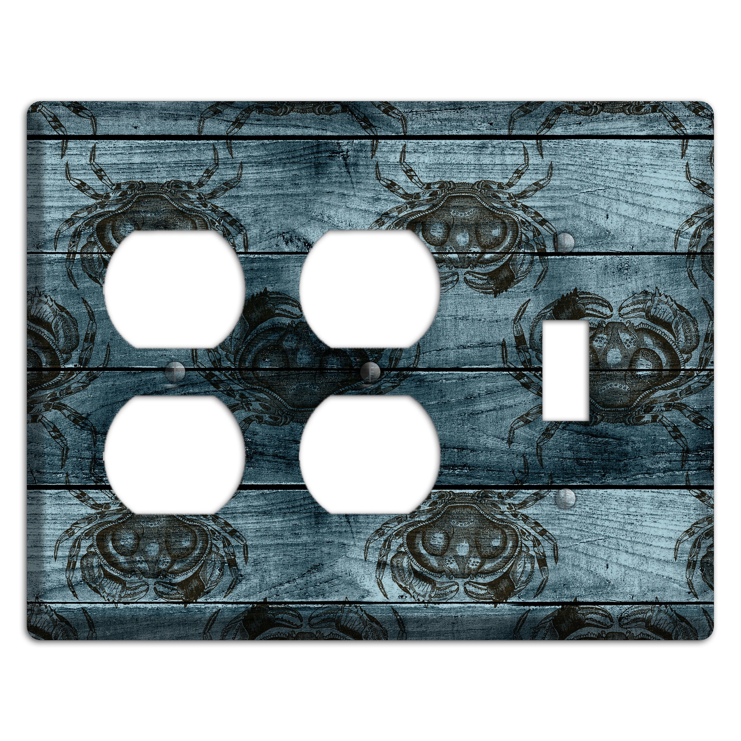 Crabby Waters 2 Duplex / Toggle Wallplate