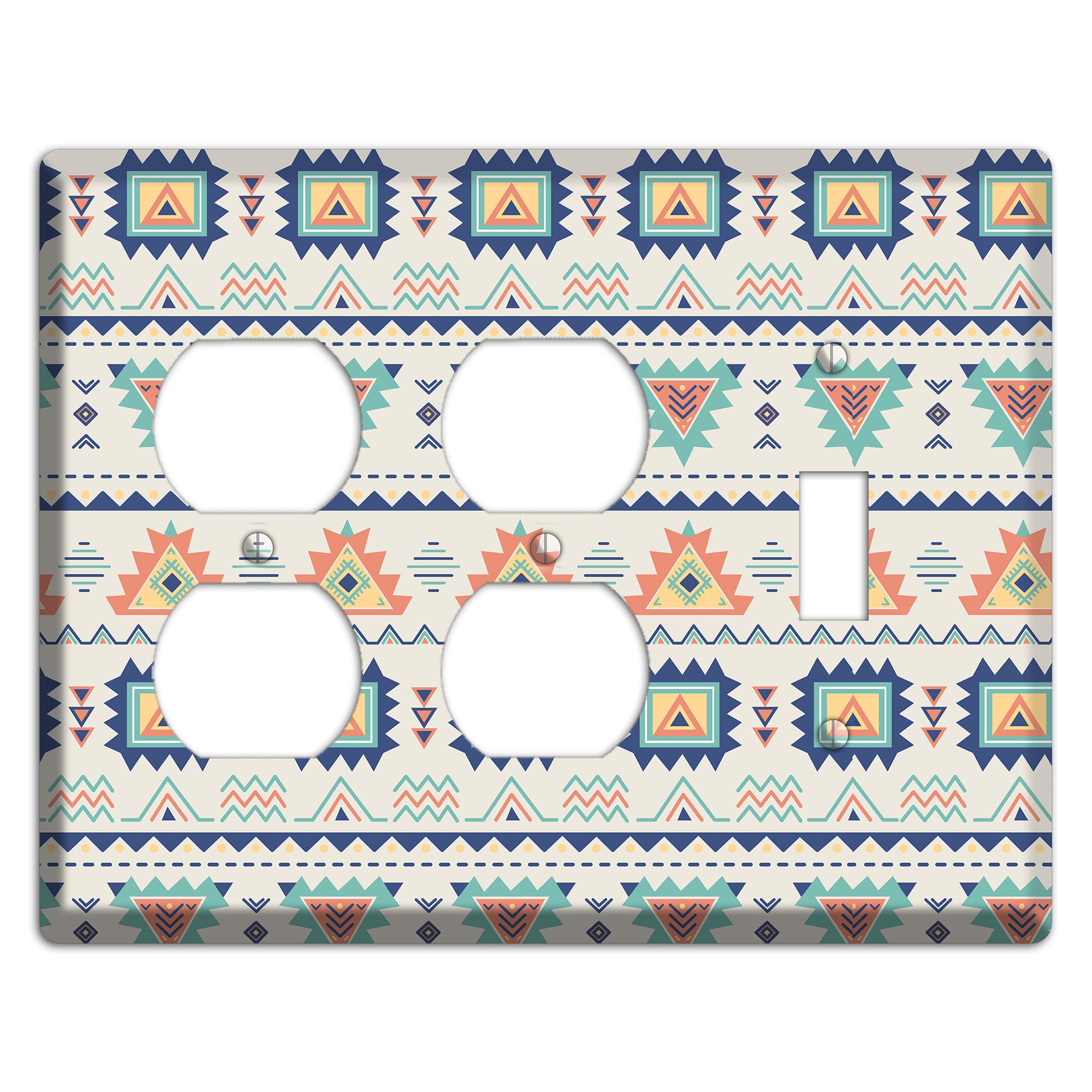 Desert Geometry 2 Duplex / Toggle Wallplate