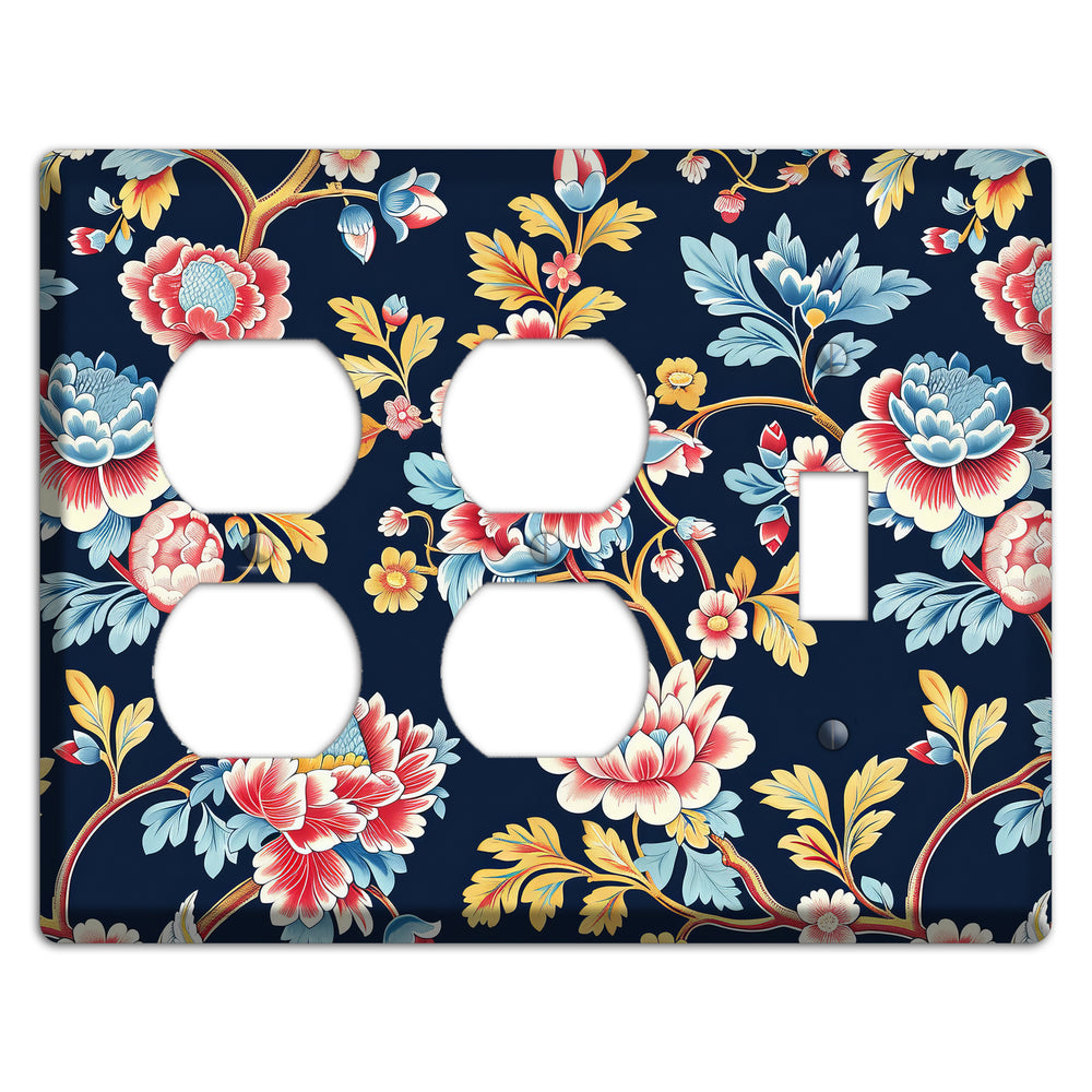 Midnight Garden Bloom 2 Duplex / Toggle Wallplate
