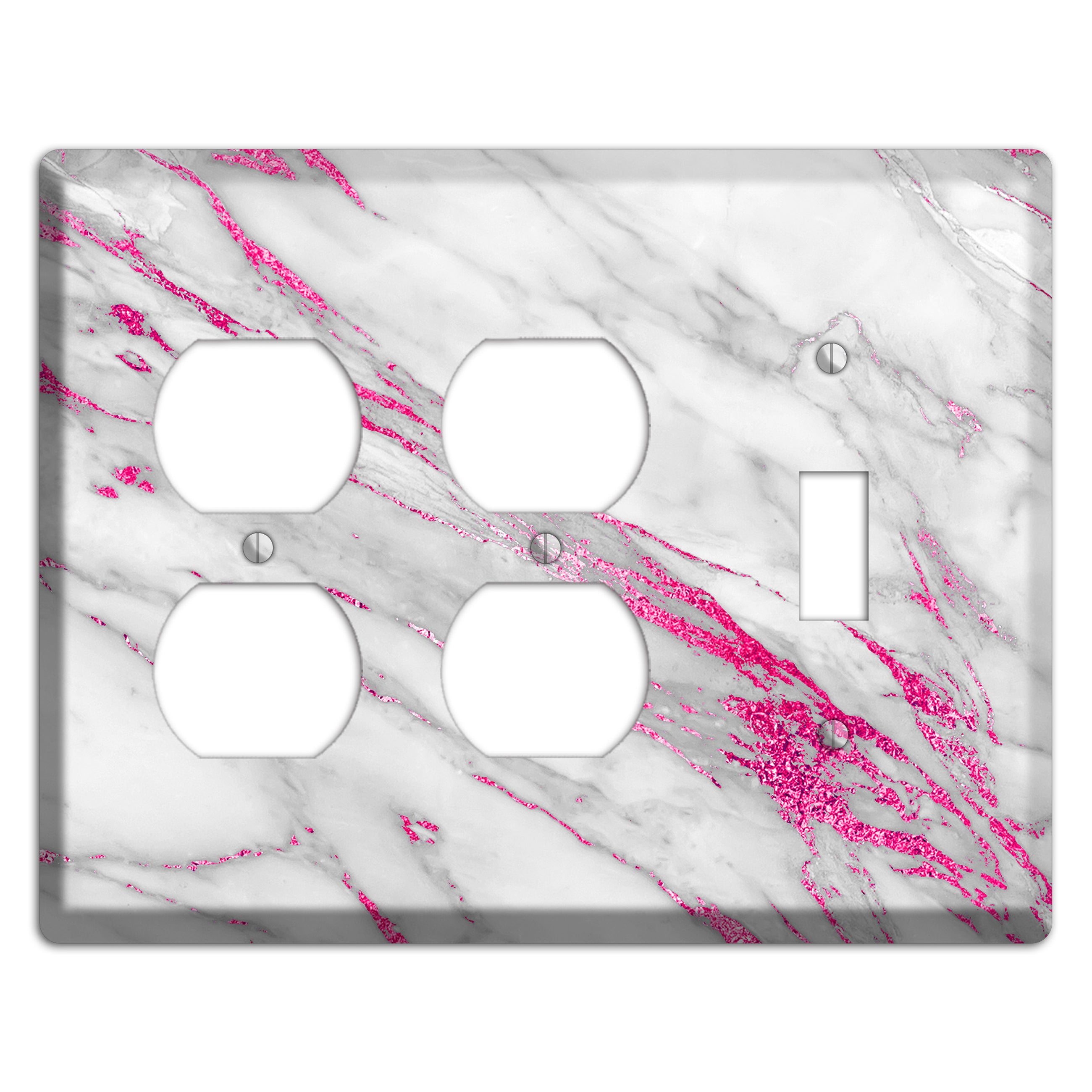 Can Can Marble 2 Duplex / Toggle Wallplate