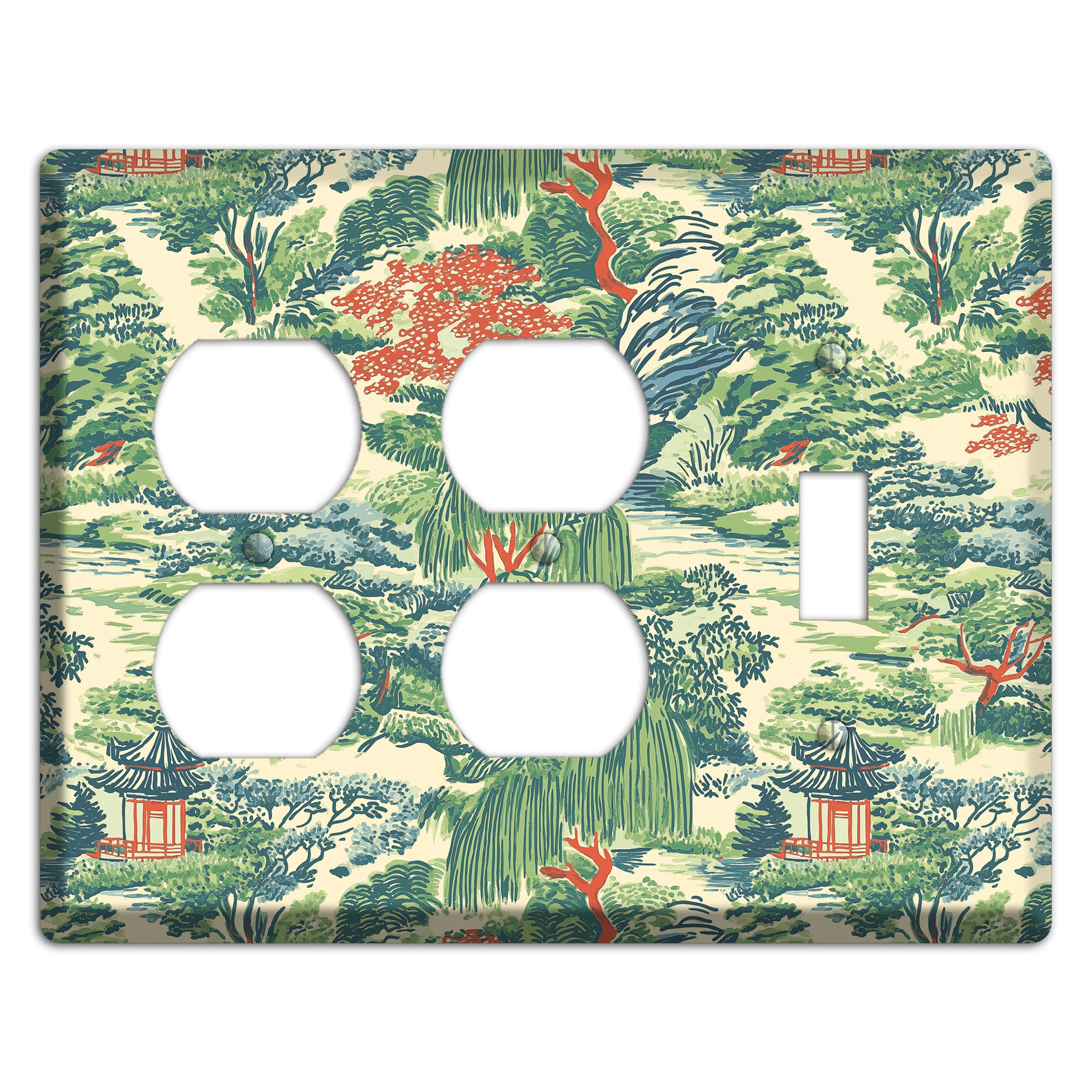Pavilion & Willow 2 Duplex / Toggle Wallplate
