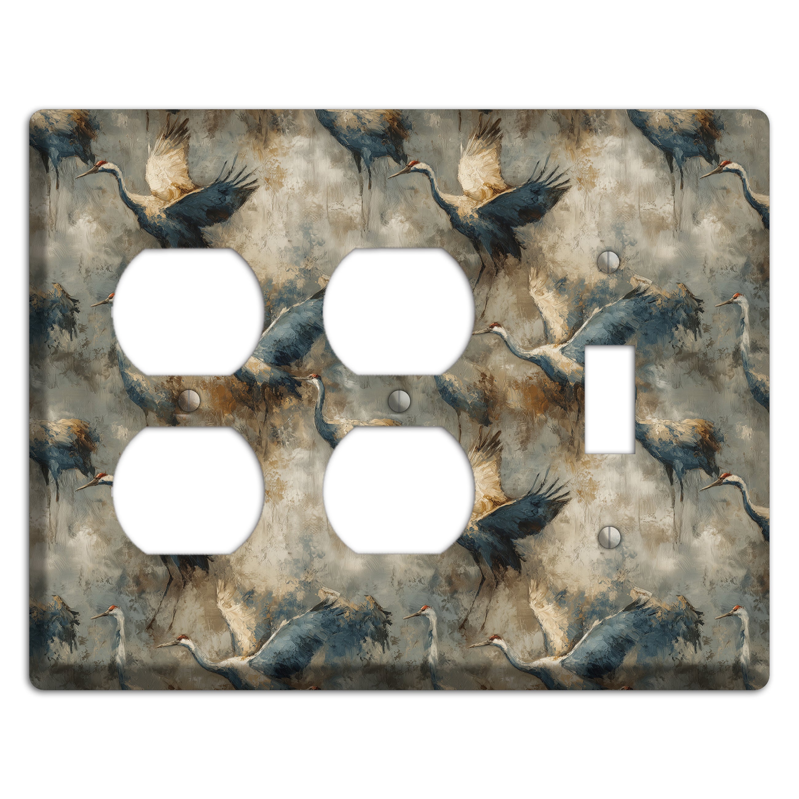 Slate Crane Migration 2 Duplex / Toggle Wallplate