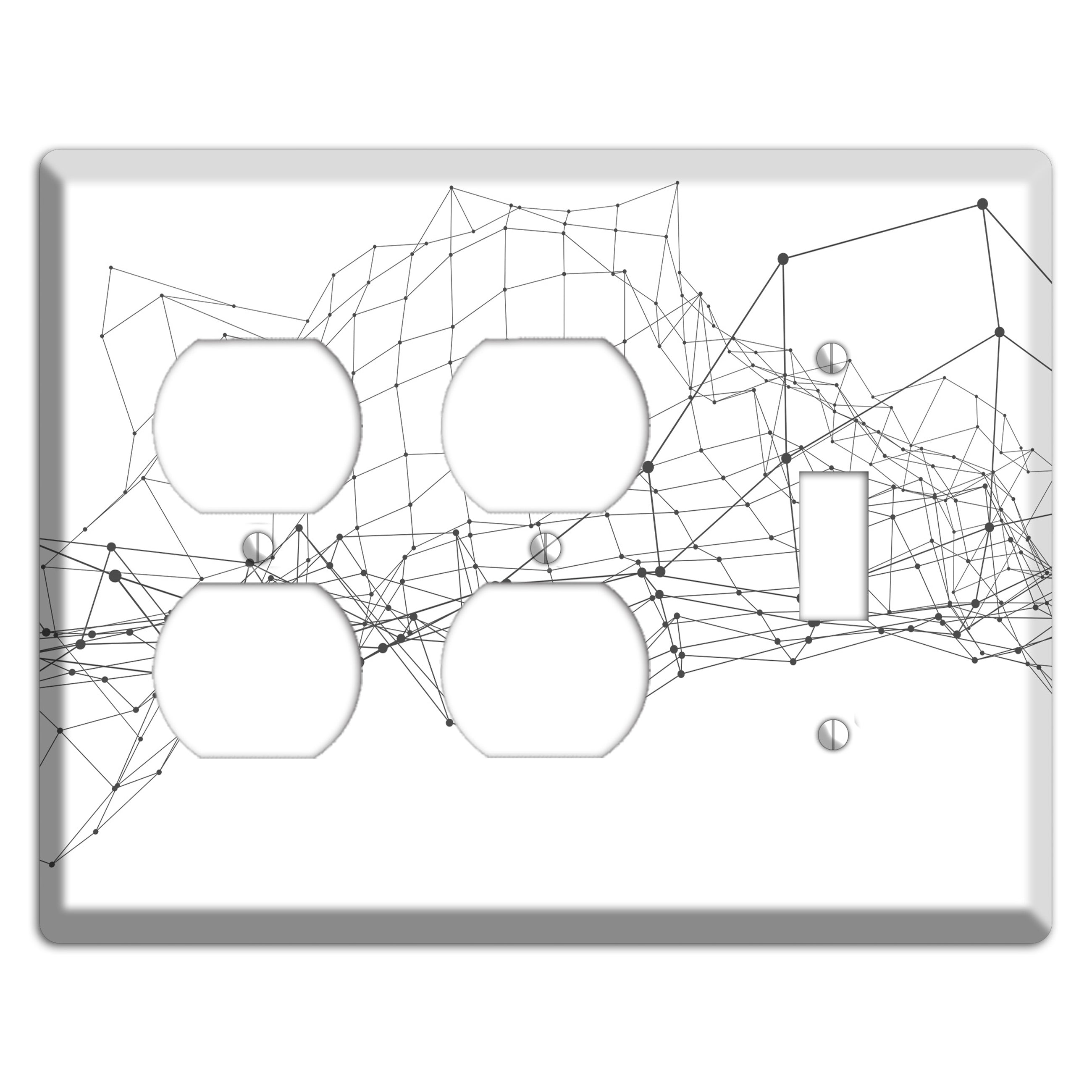 Phantom Mesh Drift 2 Duplex / Toggle Wallplate