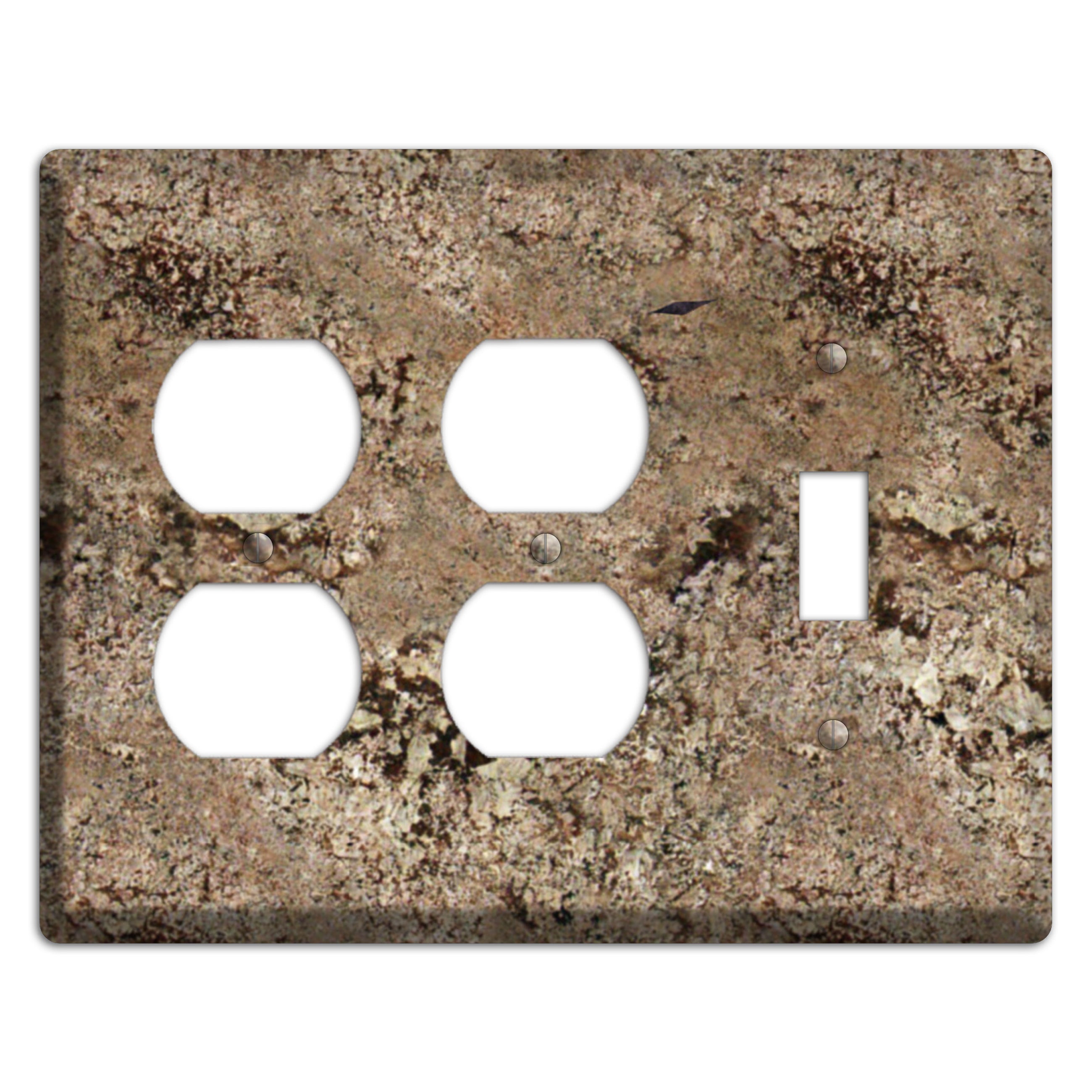 Crema Bordeaux Granite 2 Duplex / Toggle Wallplate