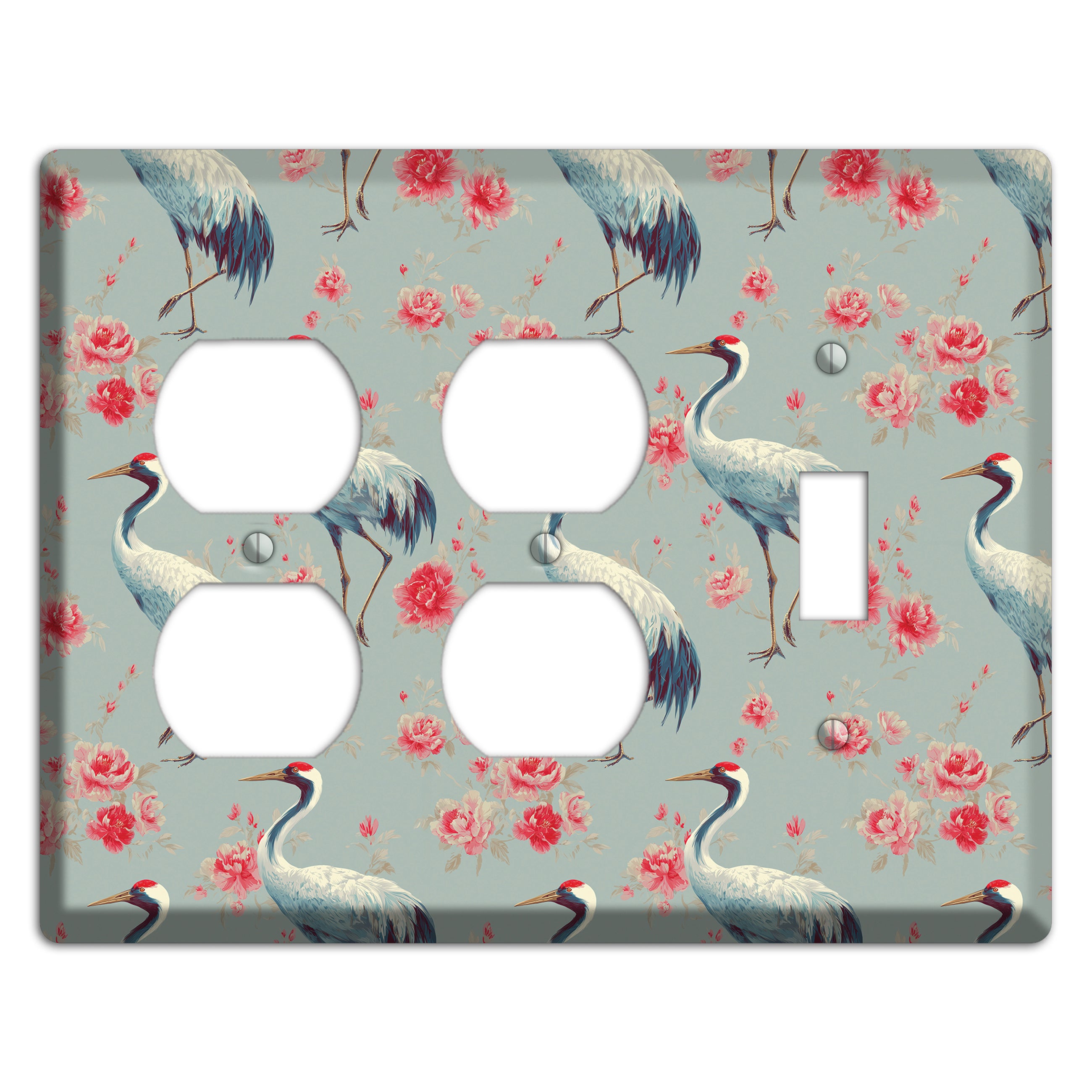 Rose Mist Vigil 2 Duplex / Toggle Wallplate